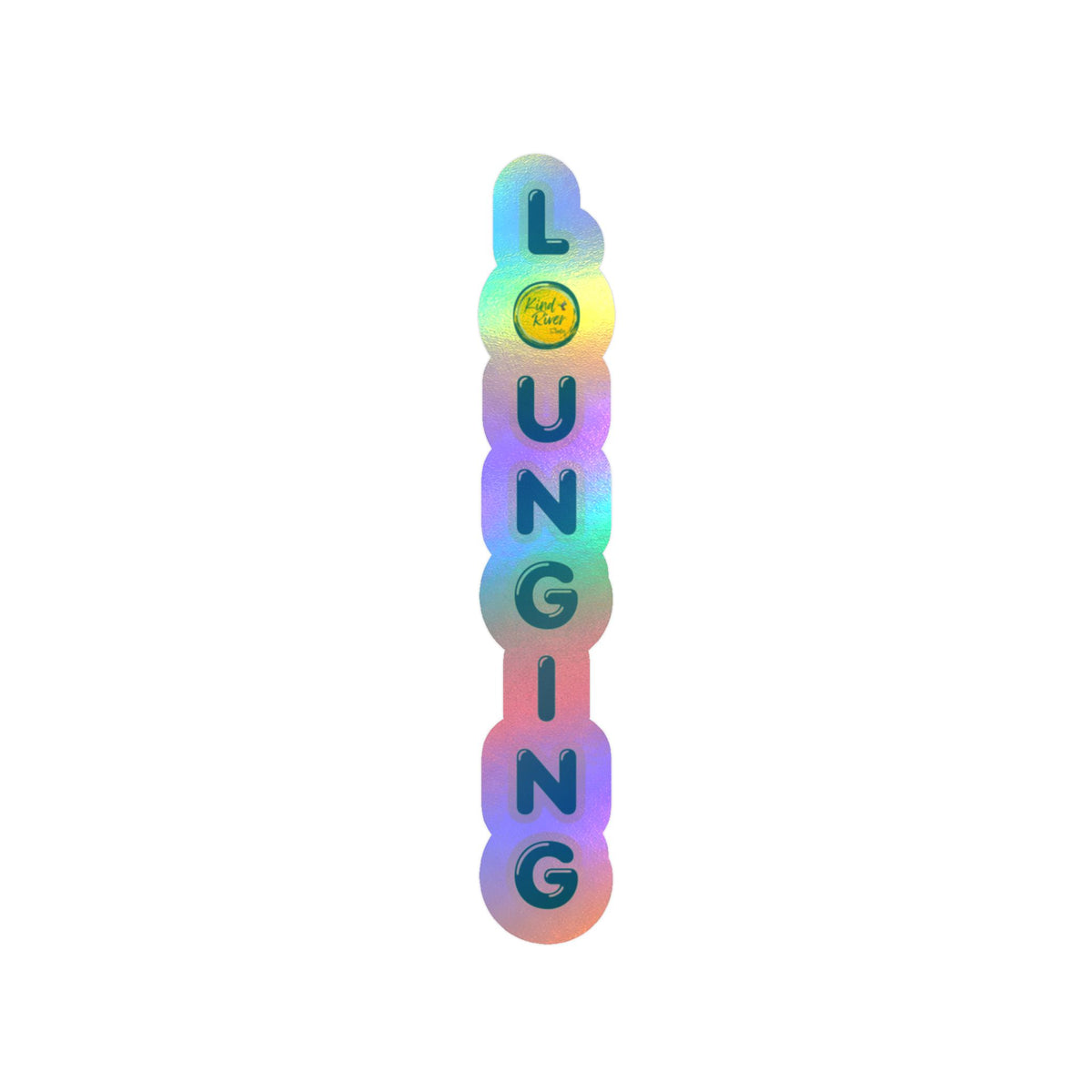 LOUNGING Vertical Vinyl Decal – Kiss-Cut Sticker