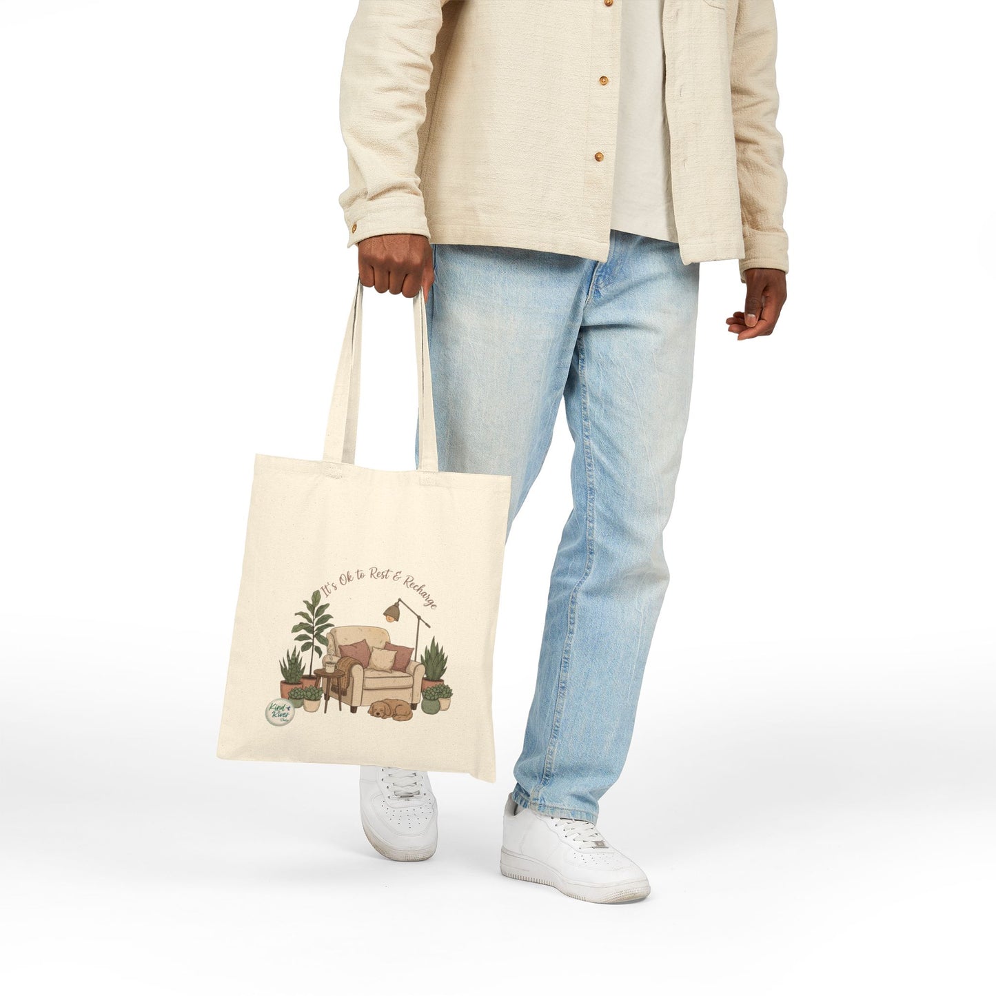 Canvas Tote - It's Ok to Rest & Recharge