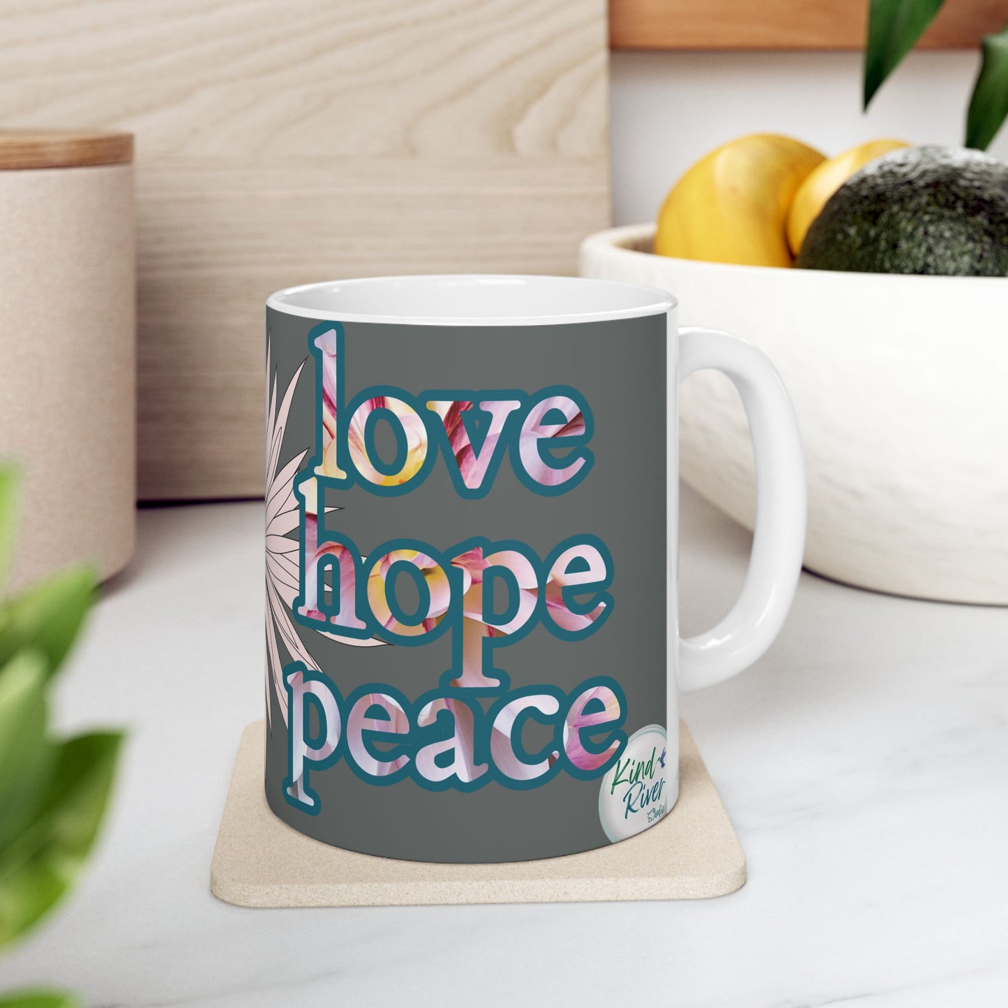 Mug - Ceramic (11 oz | 15 oz) - love hope peace