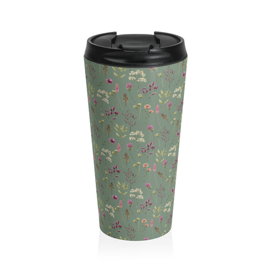 Vintage Wildflowers Travel Mug