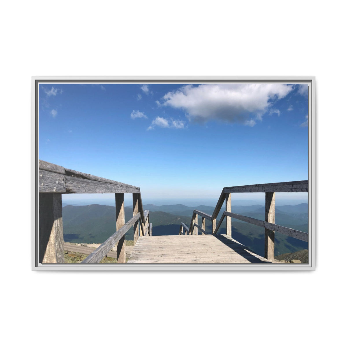 Quiet Descent Framed Matte Canvas Print