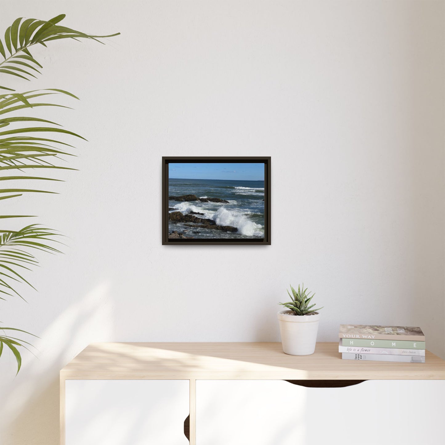 Canvas Print in Frame - Coastal Waves (original photograph by Kind River Studio)