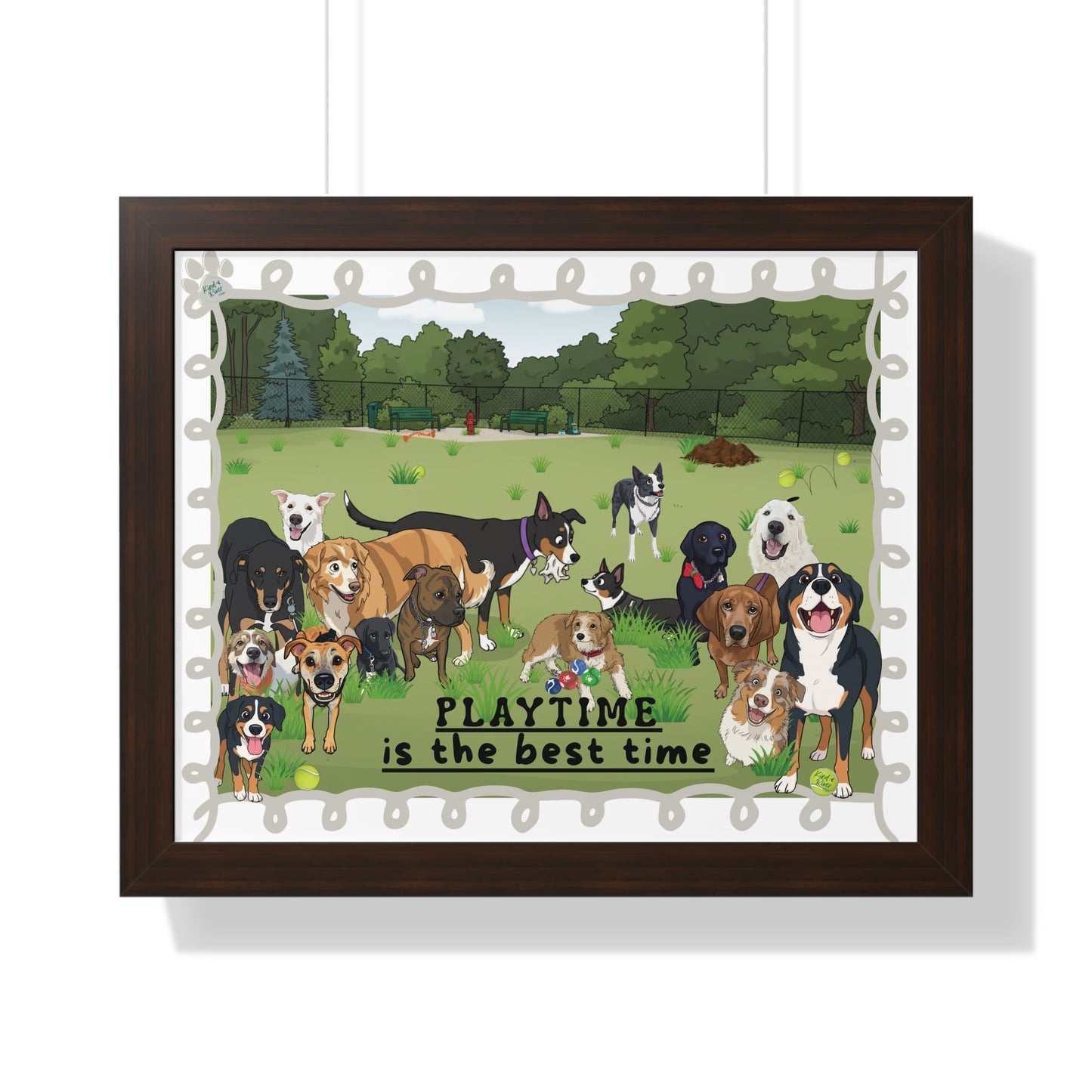 Poster Print in Frame - Playtime Is the Best Time