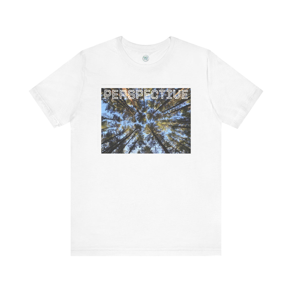 Perspective Tee (Adult)— Forest Canopy Photo T-Shirt (original photograph by Kind River Studio)
