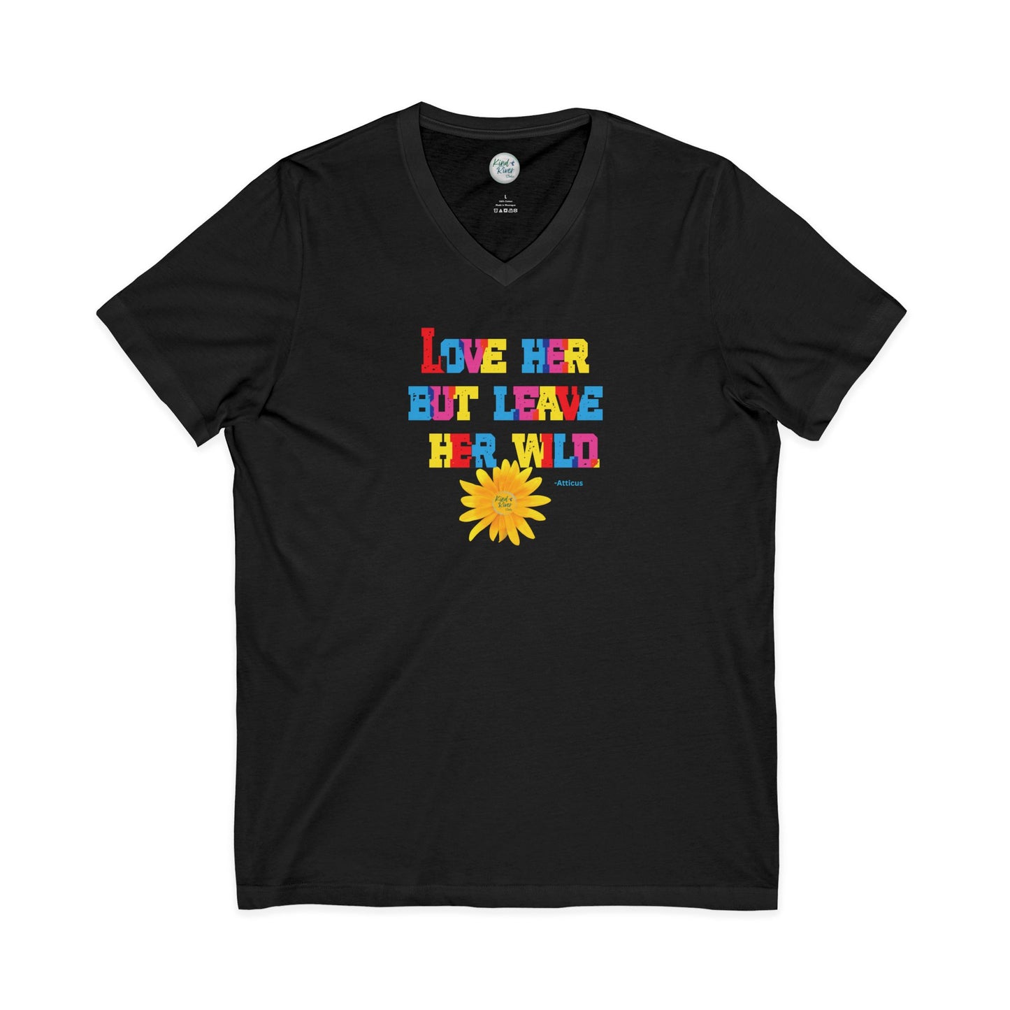 Leave Her Wild - V Neck Tee (Adult)