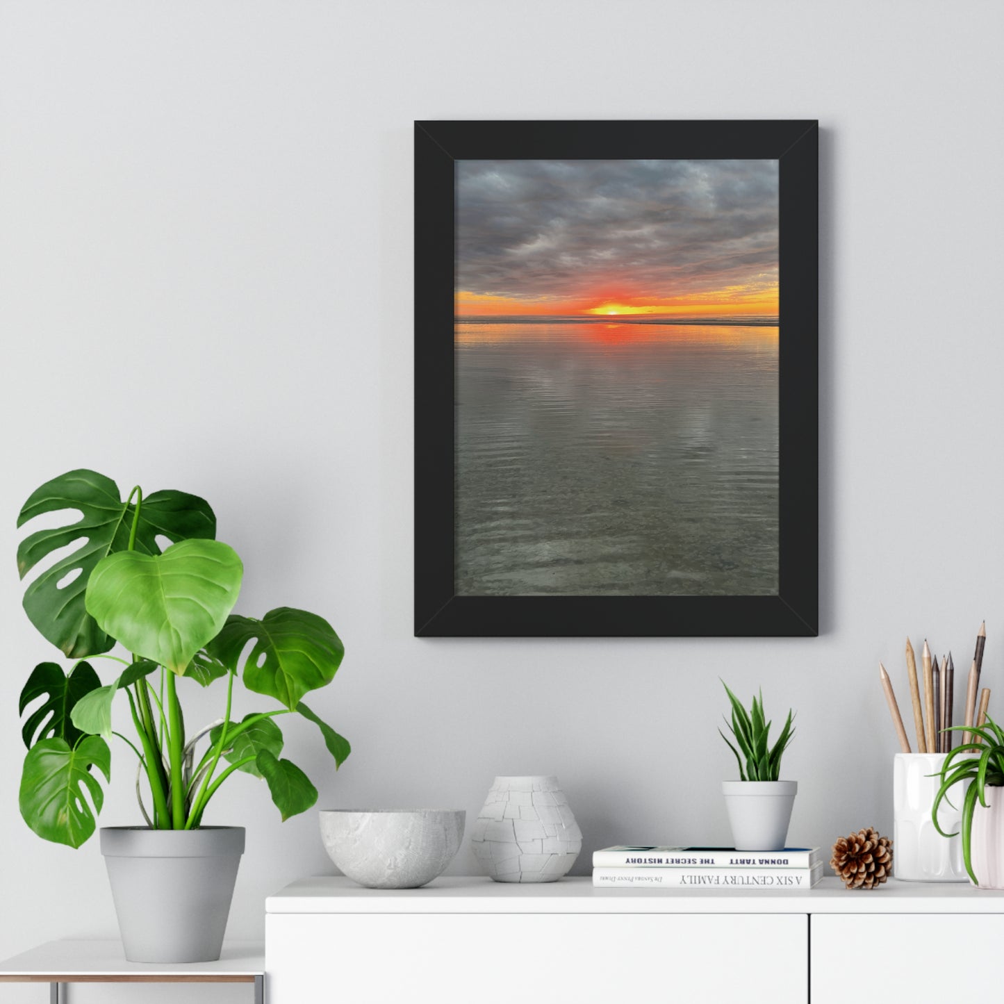 Serene Sunset Framed Poster