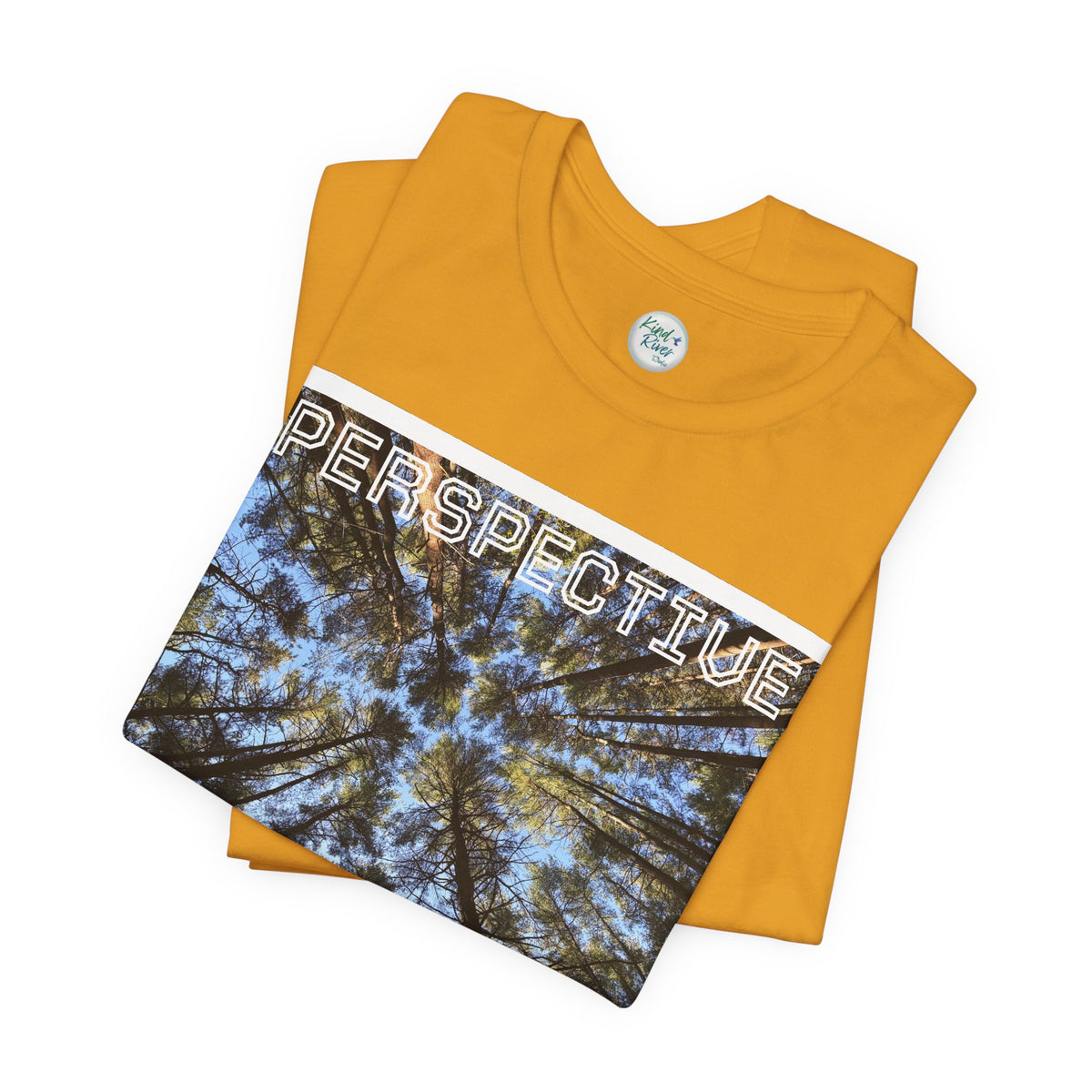 Perspective Tee (Adult)— Forest Canopy Photo T-Shirt (original photograph by Kind River Studio)