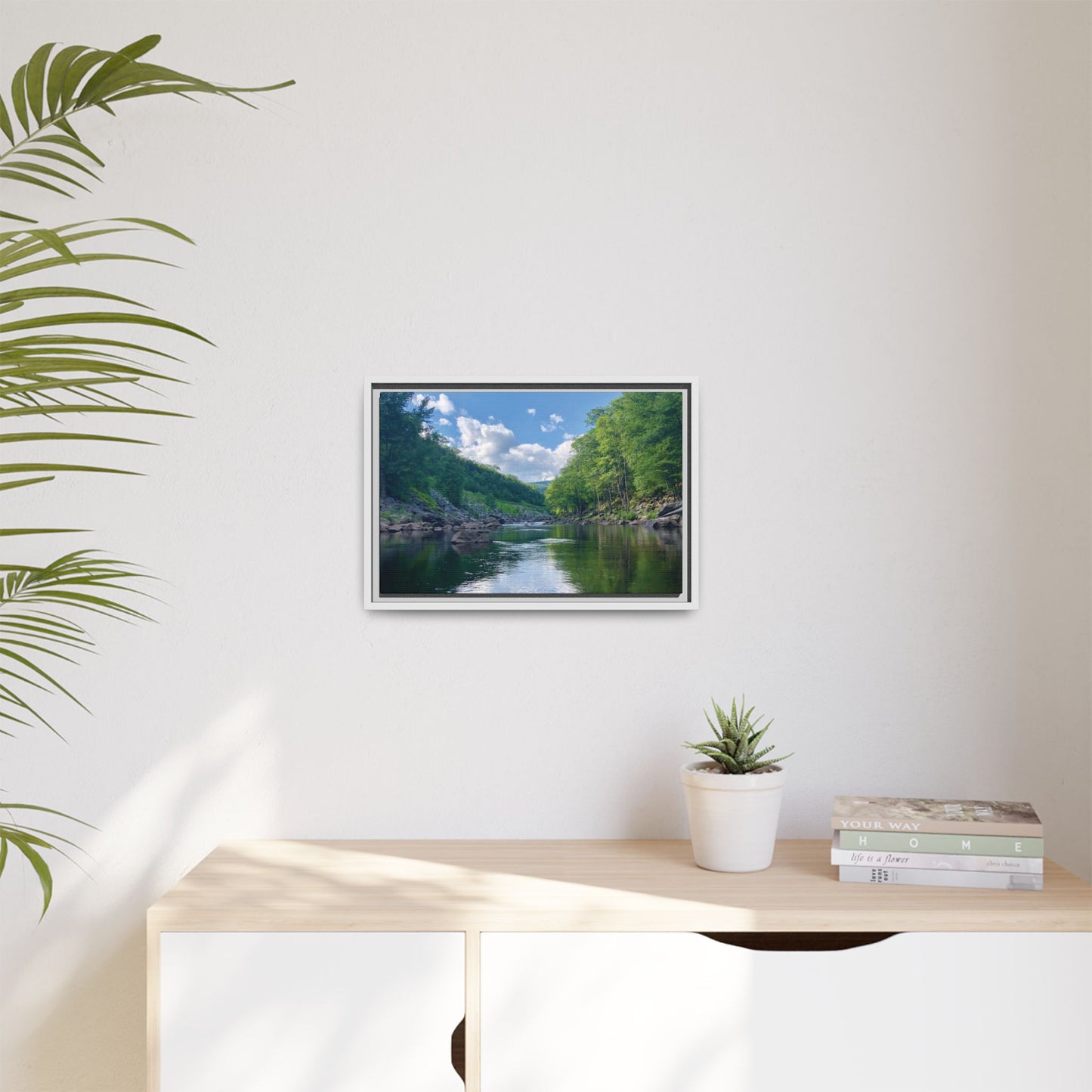 Canvas Print in Frame - Calm River Waters (original photograph by Kind River Studio)