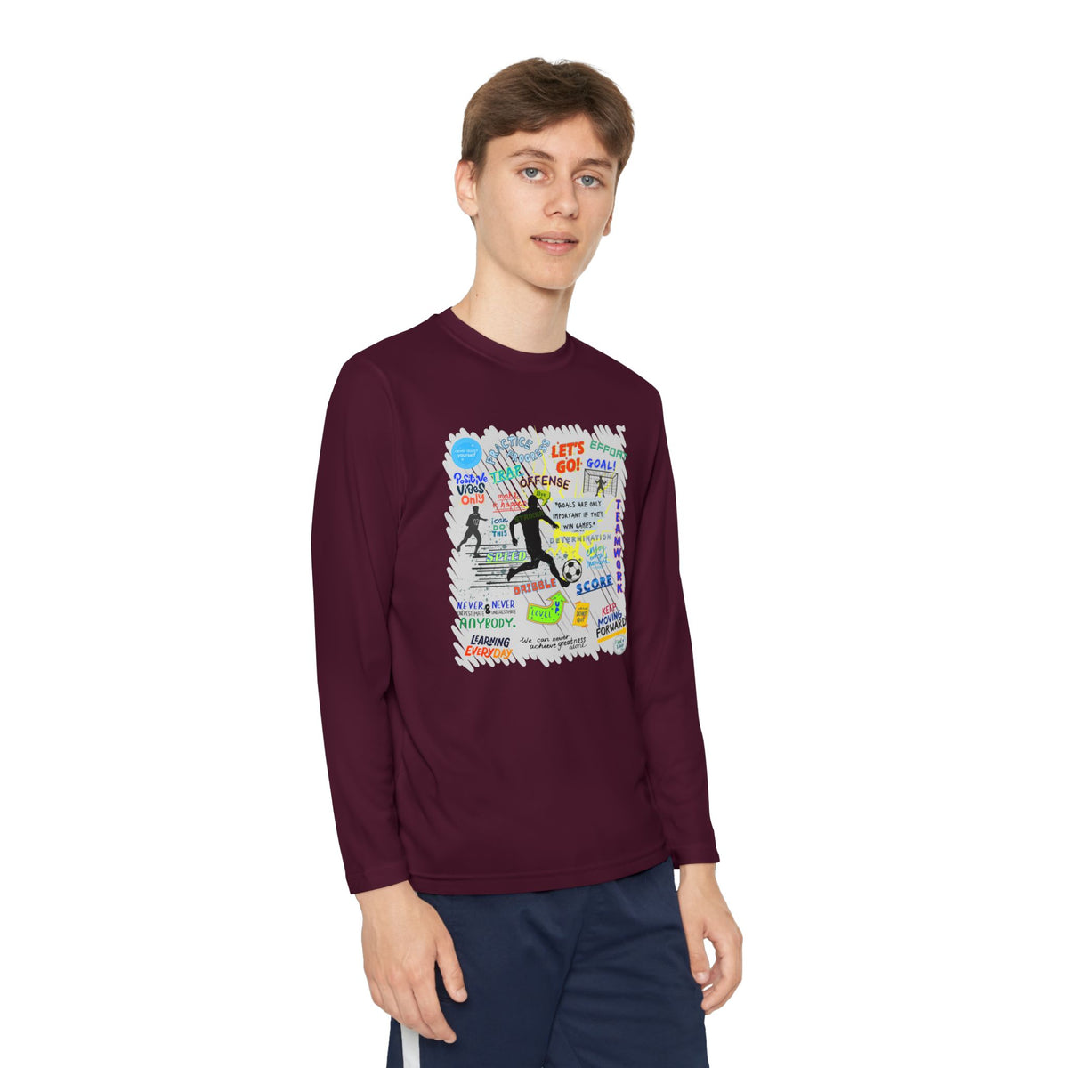 Striker Graphic Long Sleeve Tee (Youth)