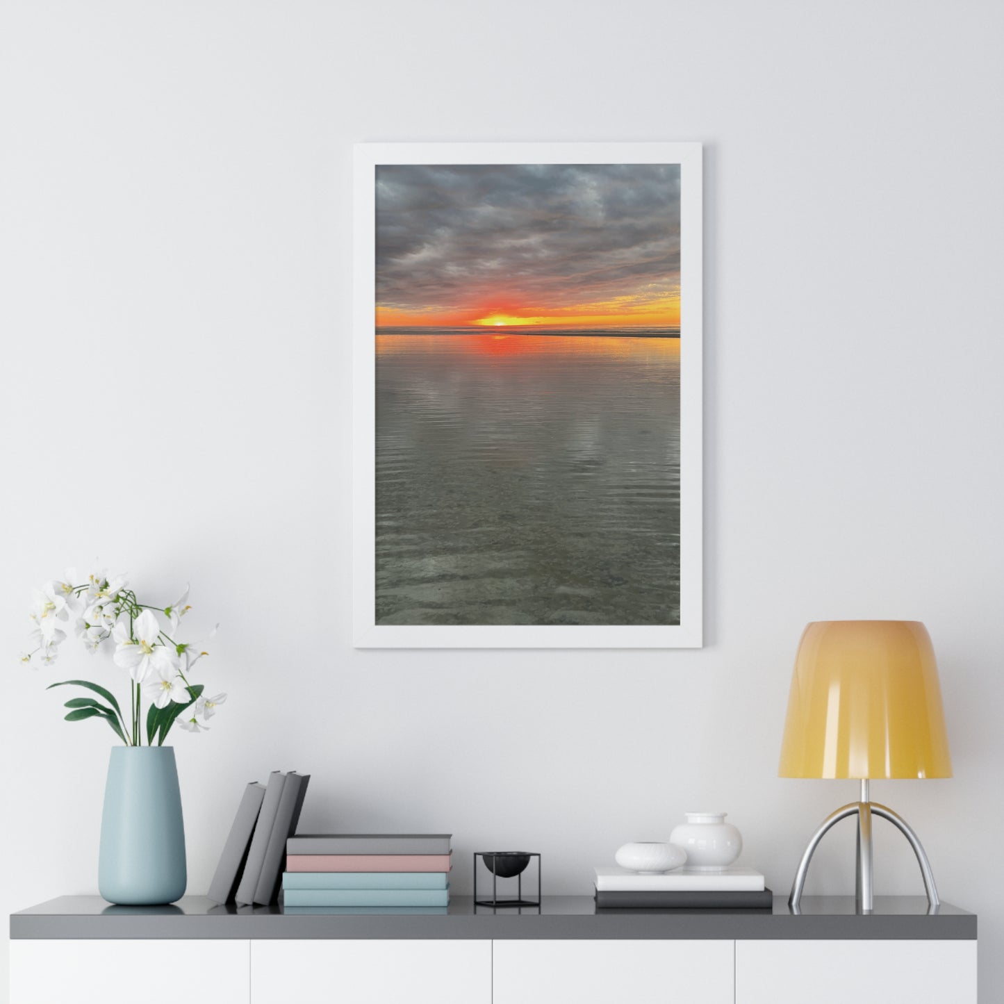 Serene Sunset Framed Poster