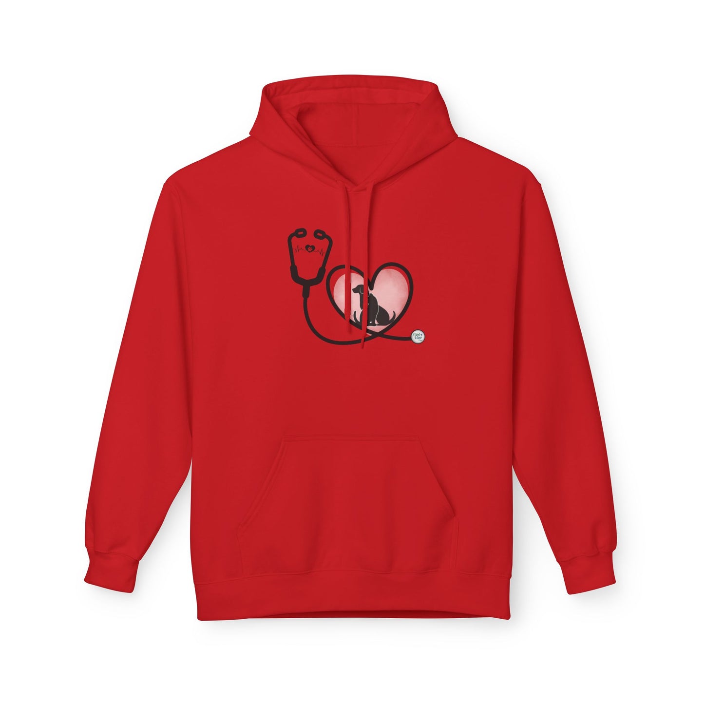 Hoodie (Adult) — Stethoscope Heart Animals