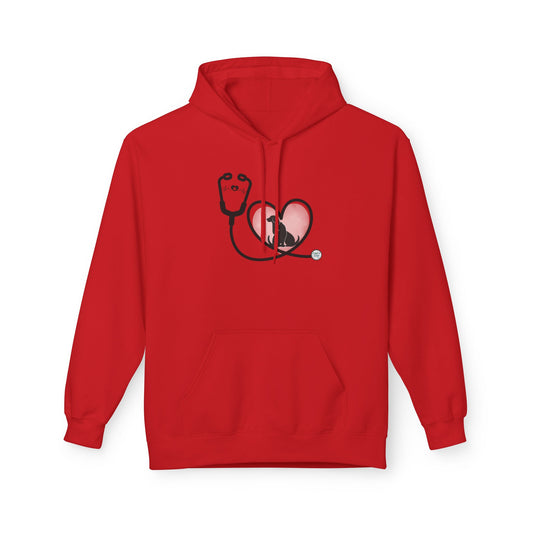 Hoodie (Adult) — Stethoscope Heart Animals