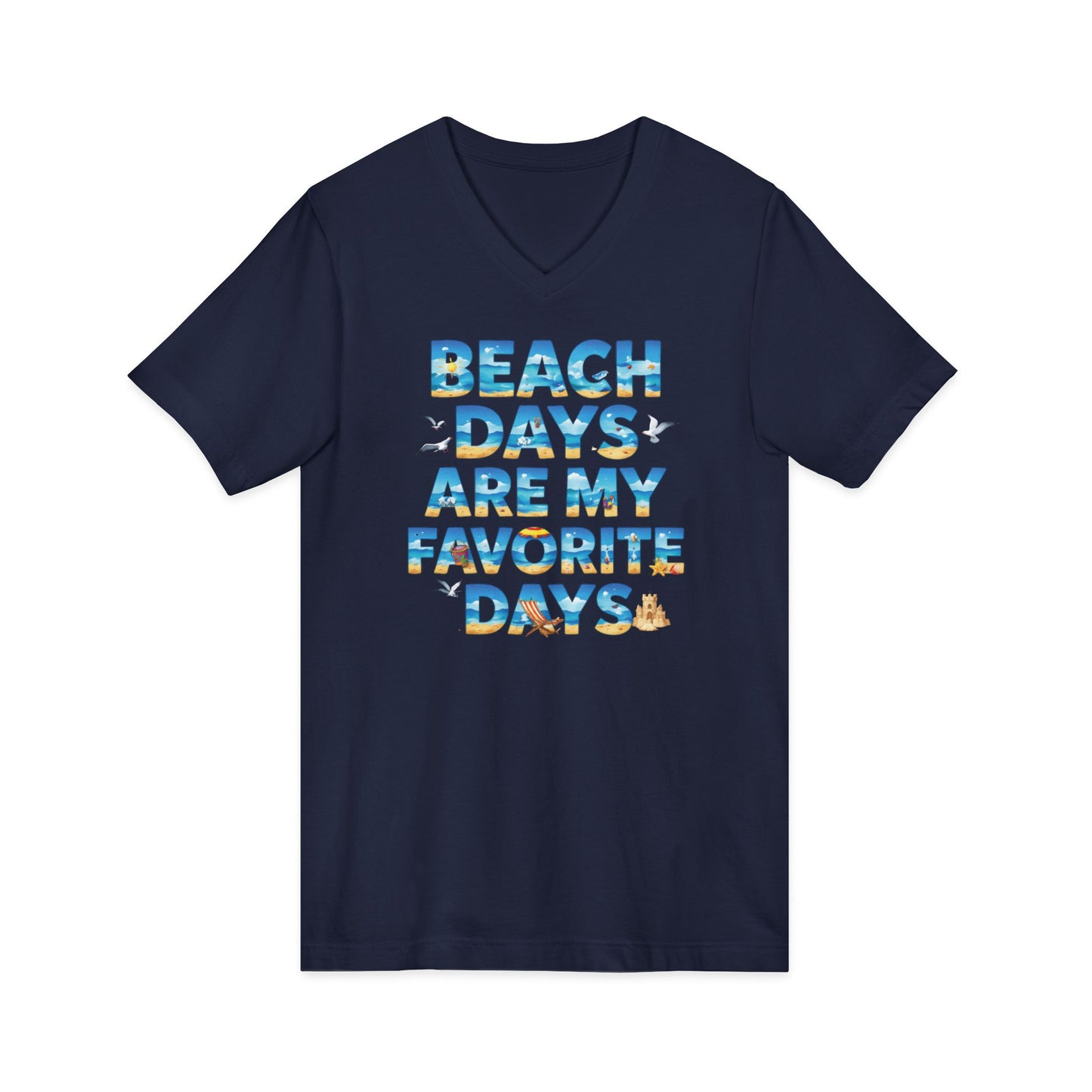 Beach Days V-Neck Tee (Adult)