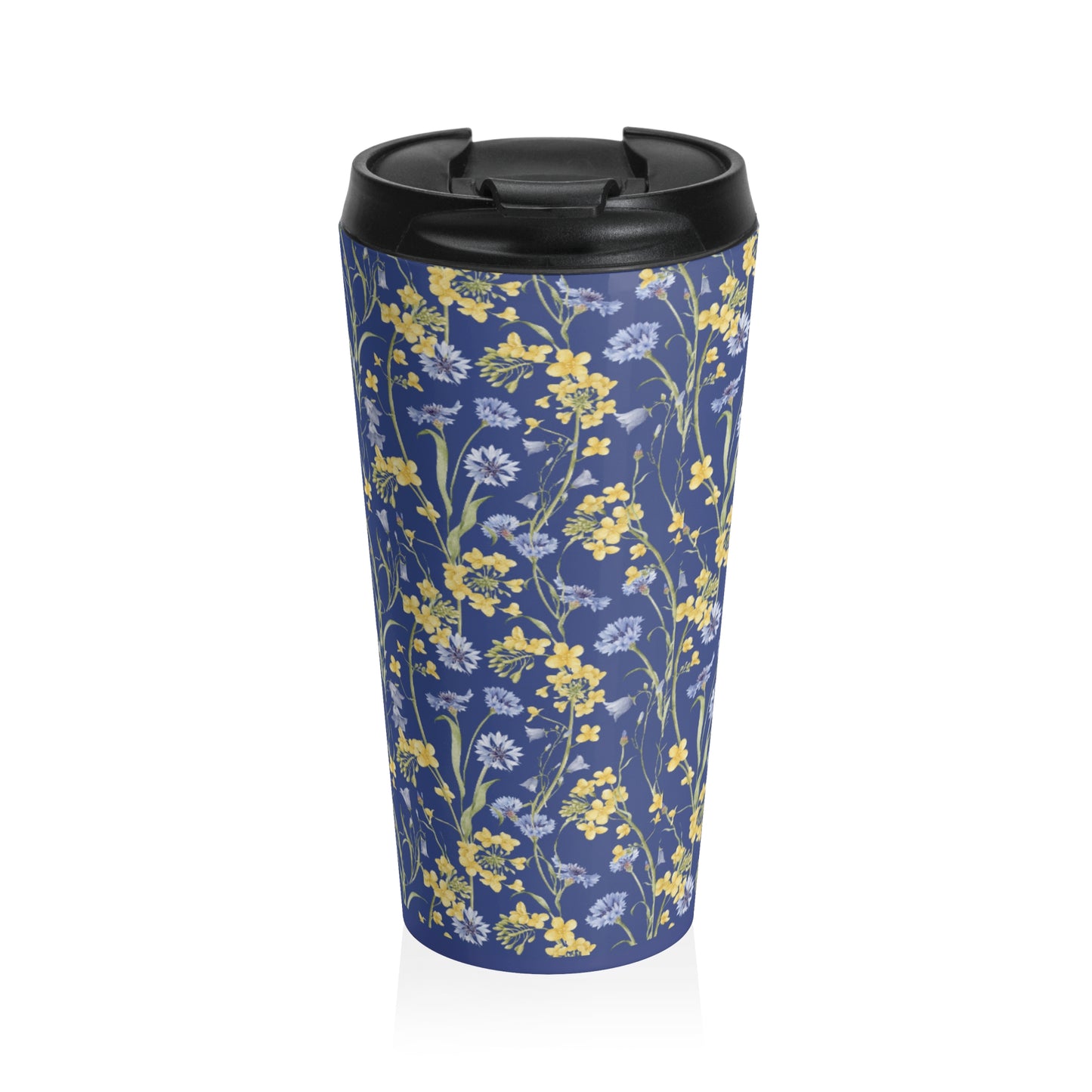 Blue & Yellow Wildflowers Travel Mug