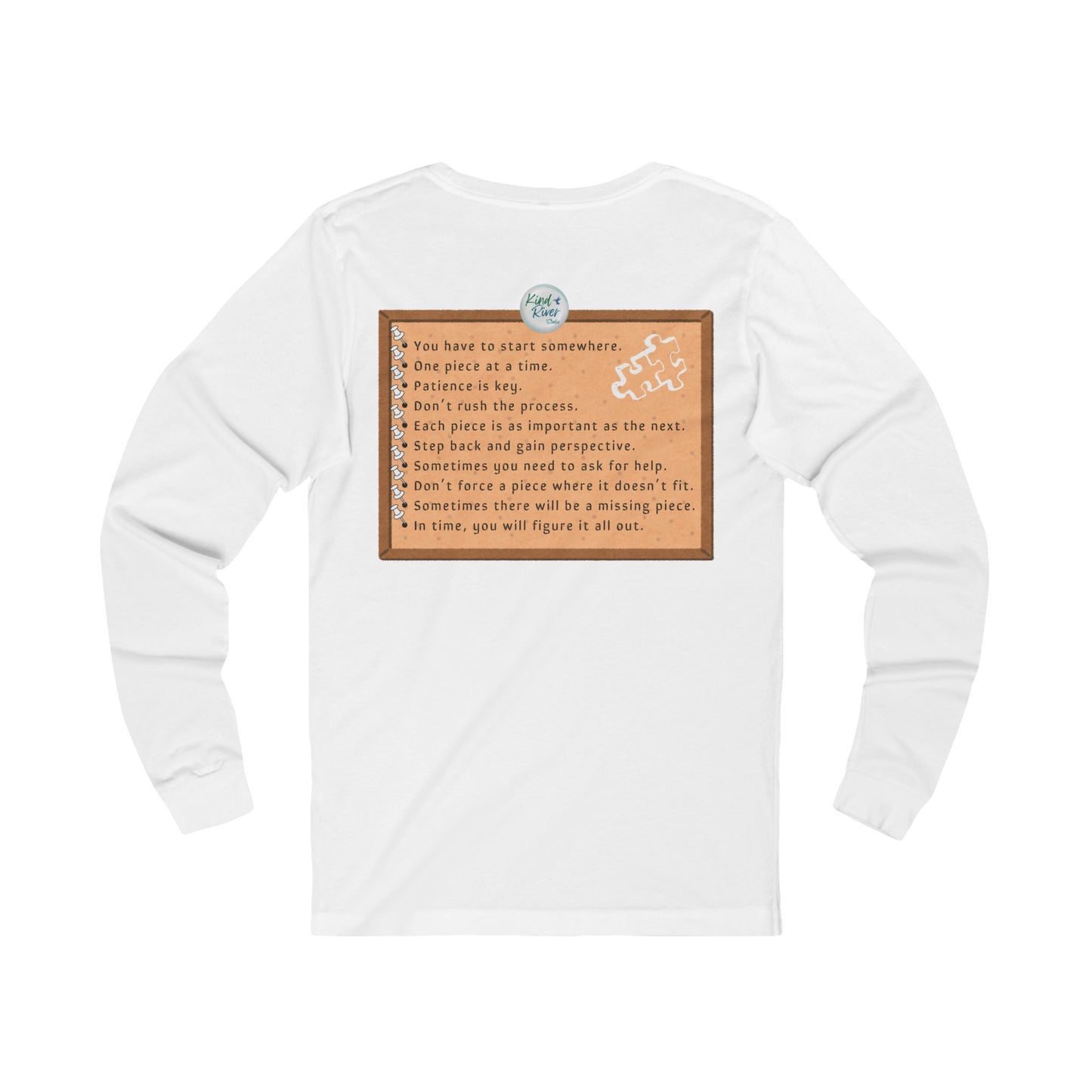 Tee - Long Sleeve (Adult) - Life is Like a Puzzle