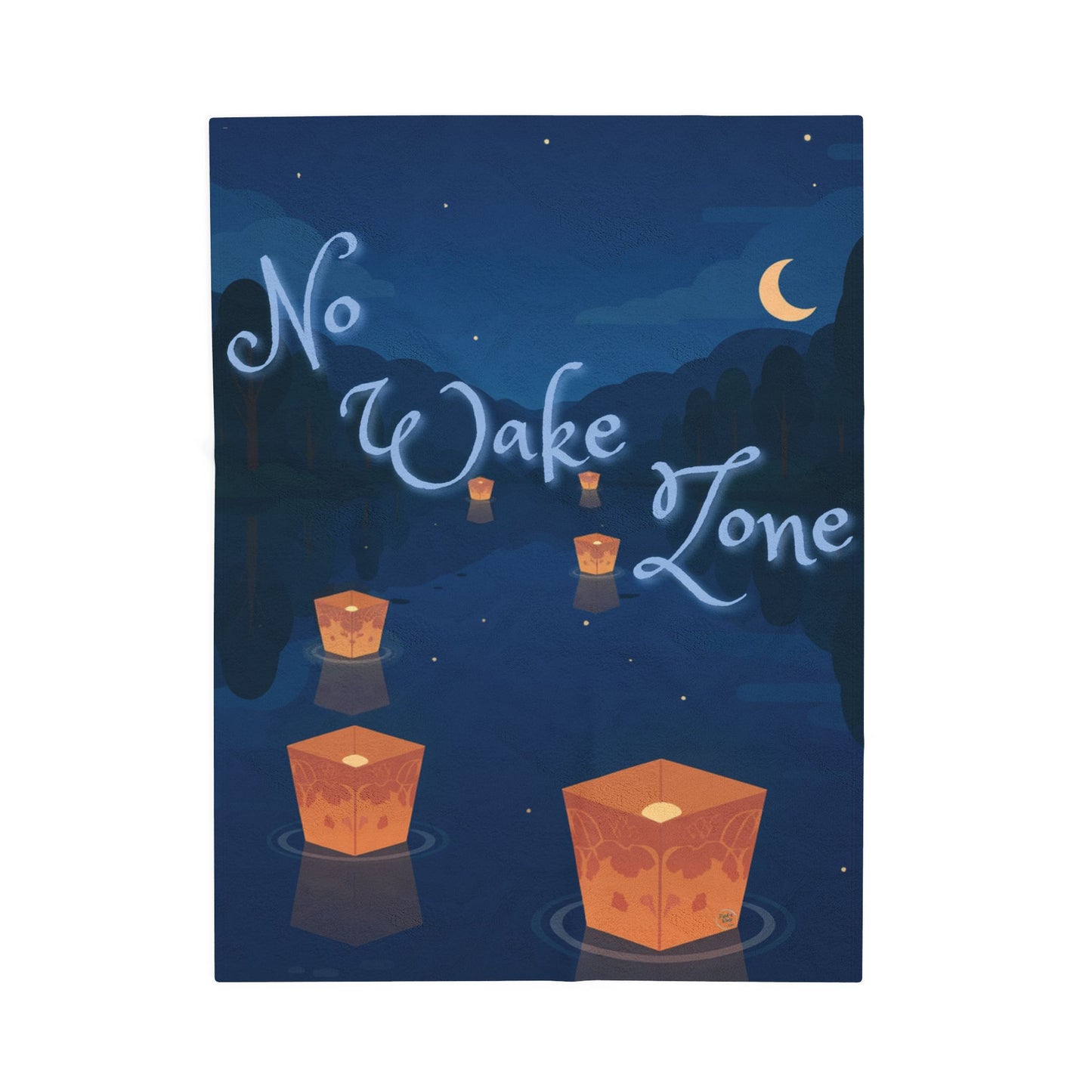 Blanket (Velveteen Plush) - No Wake Zone