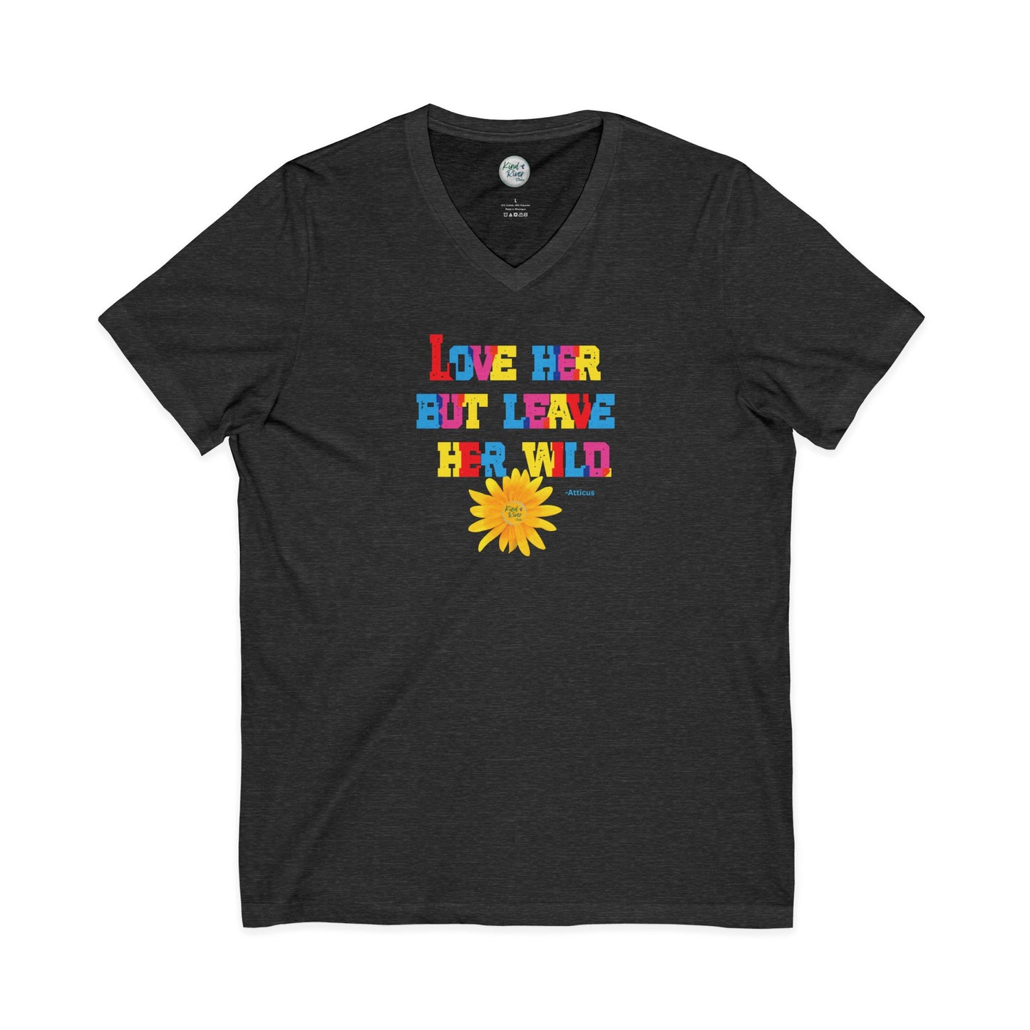 Leave Her Wild - V Neck Tee (Adult)