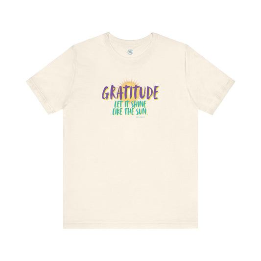 Let Gratitude Shine Crewneck Tee (Adult)
