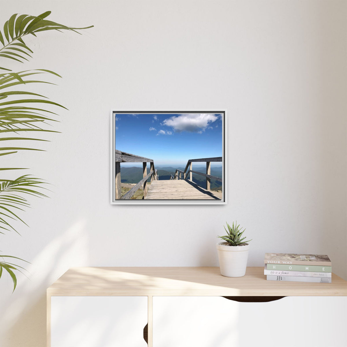 Quiet Descent Framed Matte Canvas Print
