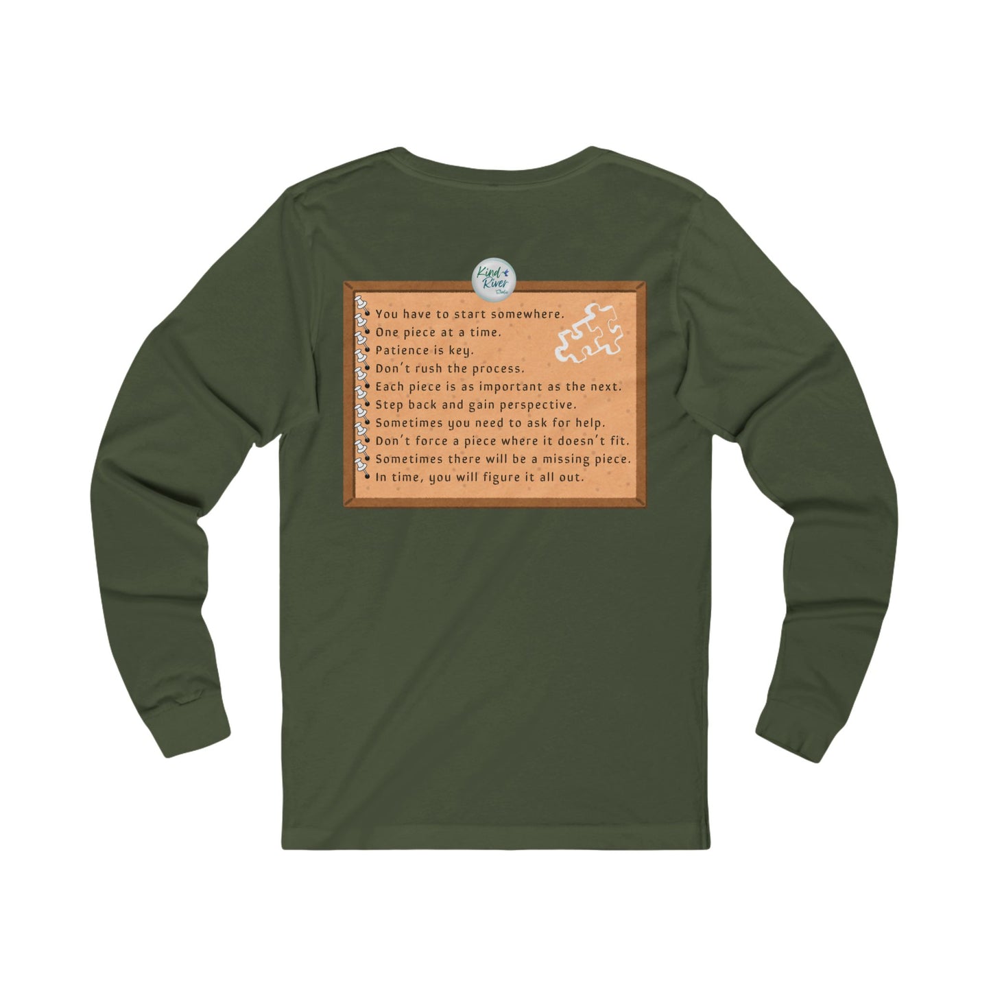 Tee - Long Sleeve (Adult) - Life is Like a Puzzle