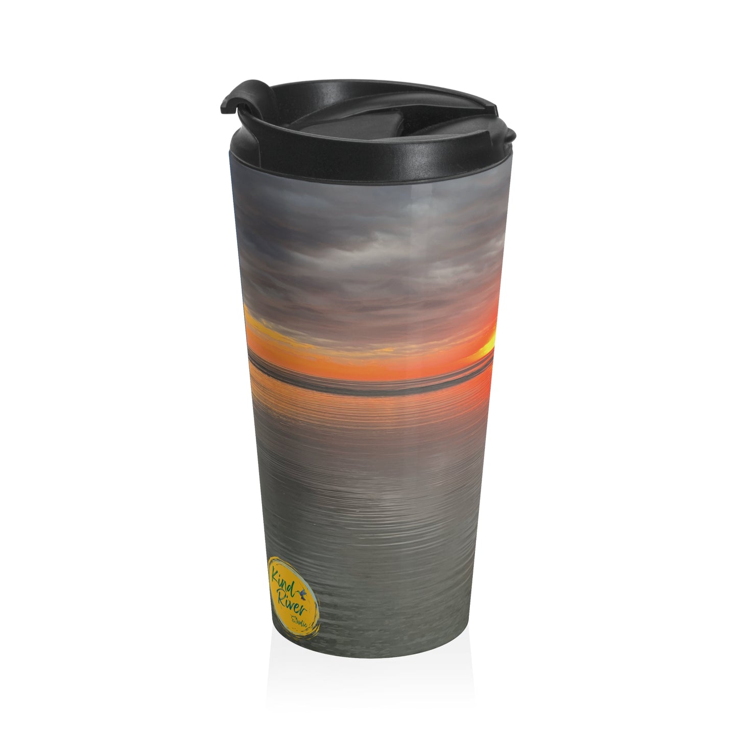 Sunset Reflection Travel Mug  (original photograph by Kind River Studio)