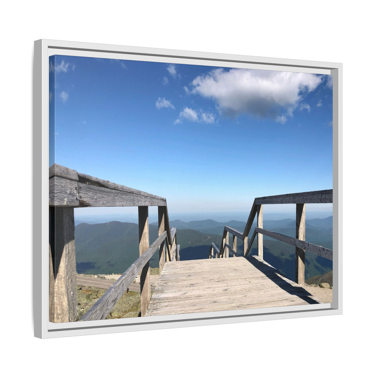 Quiet Descent Framed Matte Canvas Print