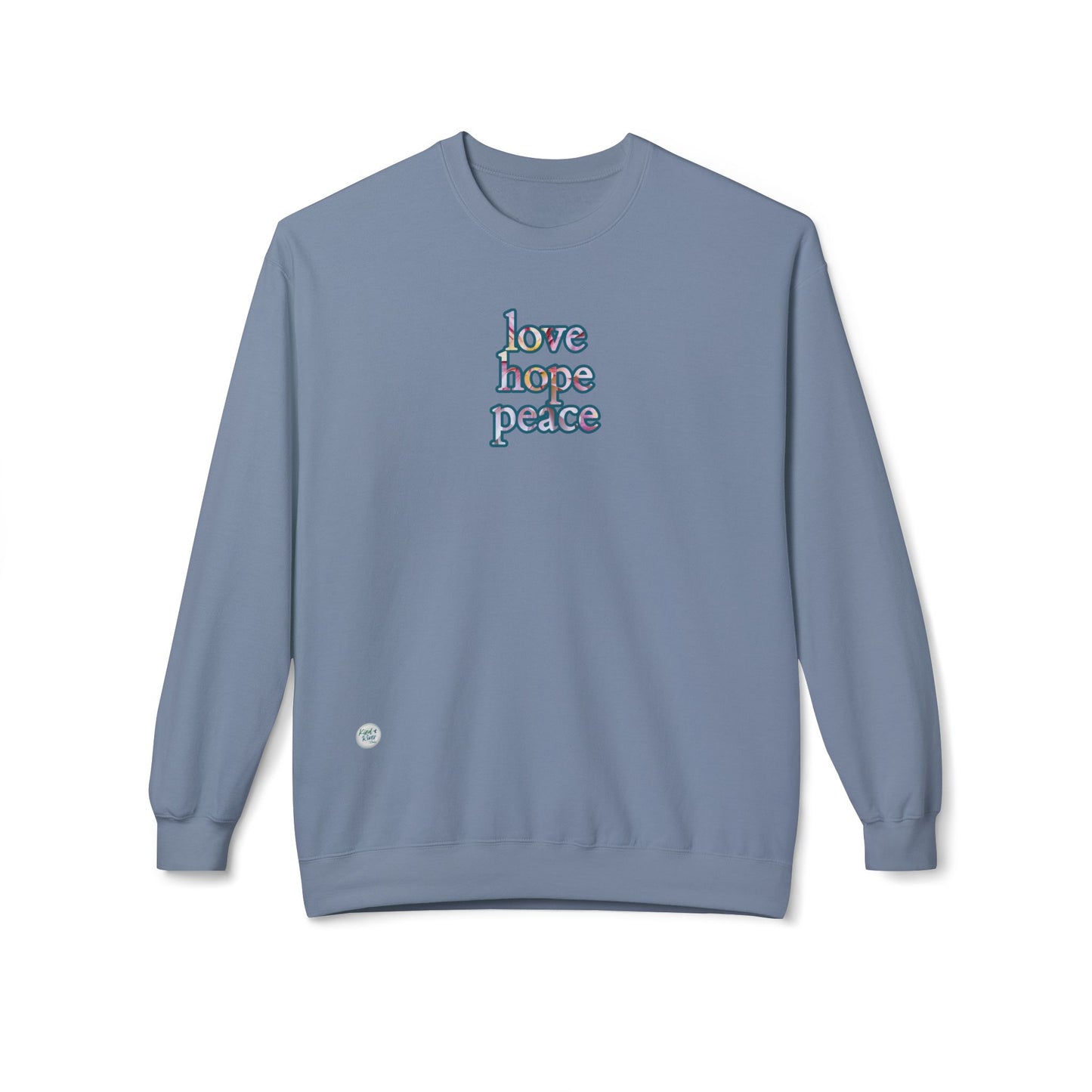 Sweatshirt - Crewneck (Adult) - love hope peace