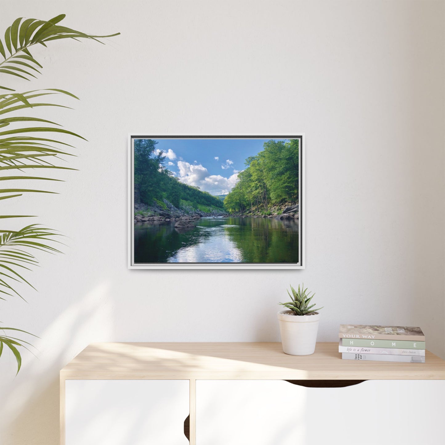 Canvas Print in Frame - Calm River Waters (original photograph by Kind River Studio)