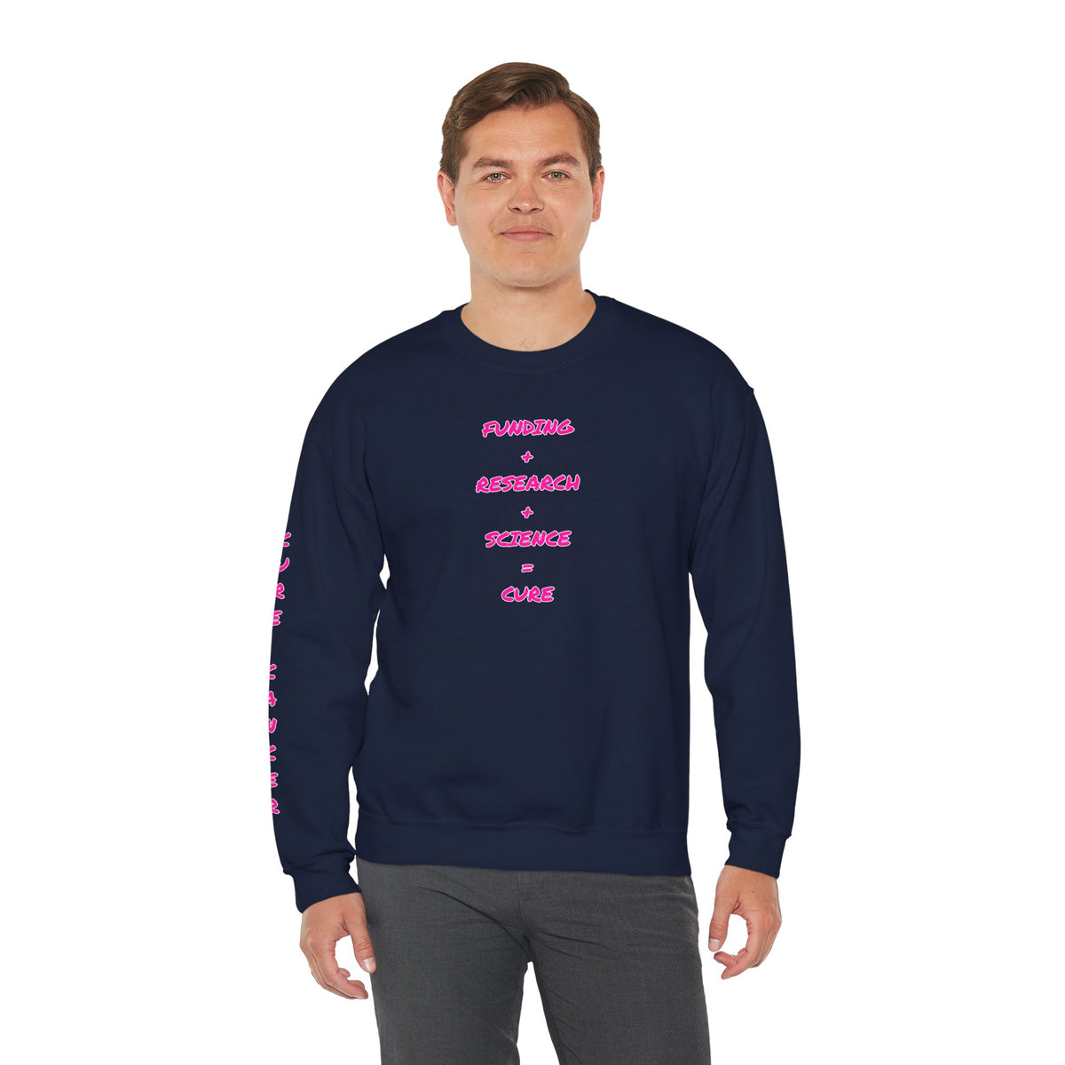 Breast Cancer Awareness Crewneck Sweatshirt (Adult) — "In Honor of My Loved One"