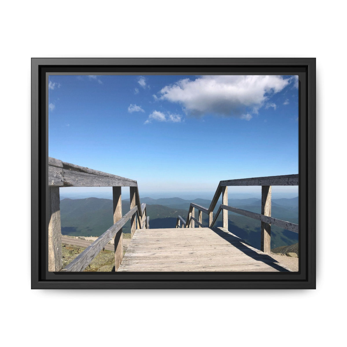 Quiet Descent Framed Matte Canvas Print