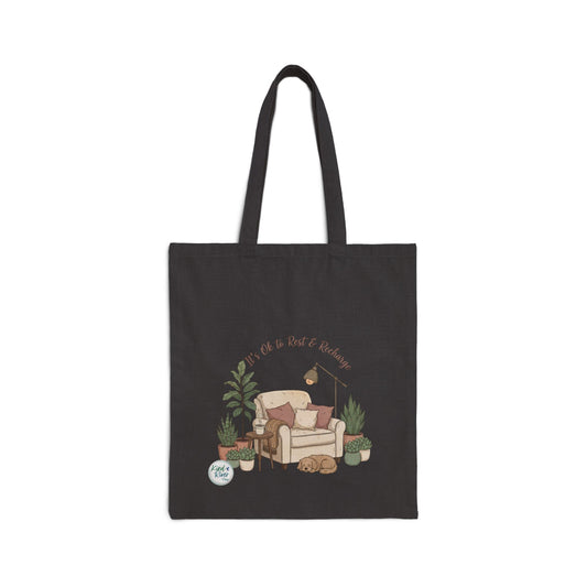 Canvas Tote - It's Ok to Rest & Recharge