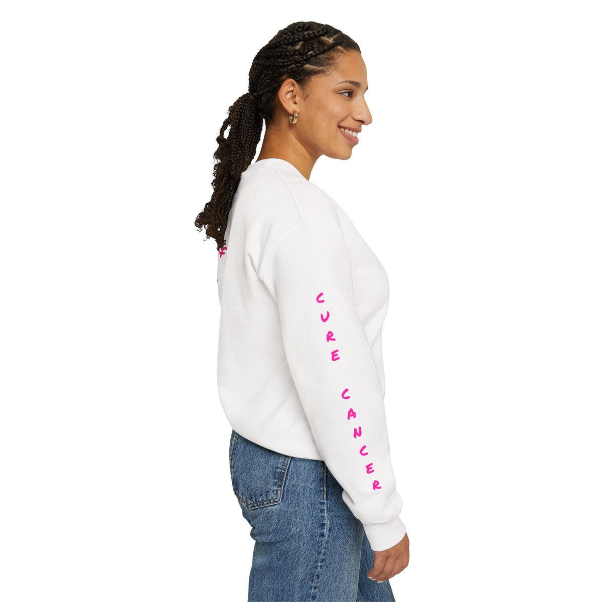 Breast Cancer Awareness Crewneck Sweatshirt (Adult) — "In Honor of My Loved One"