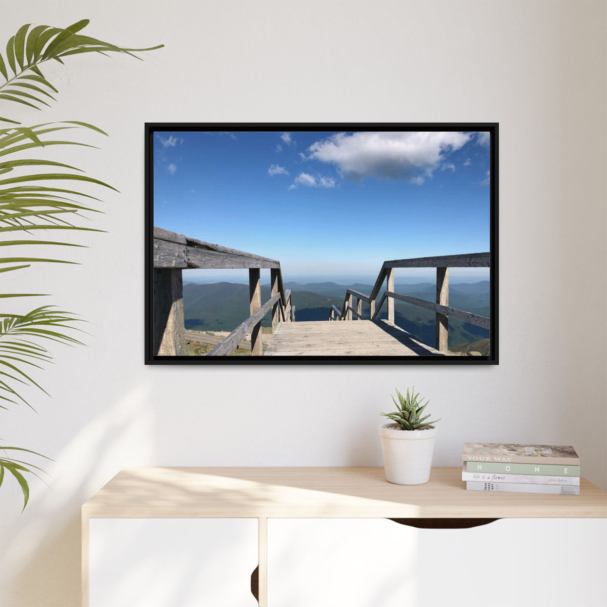 Quiet Descent Framed Matte Canvas Print