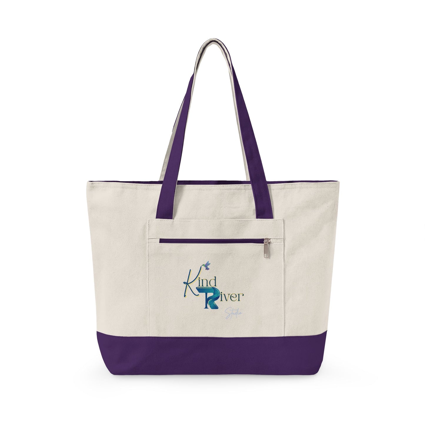 Gardening Therapy Zippered Canvas Tote