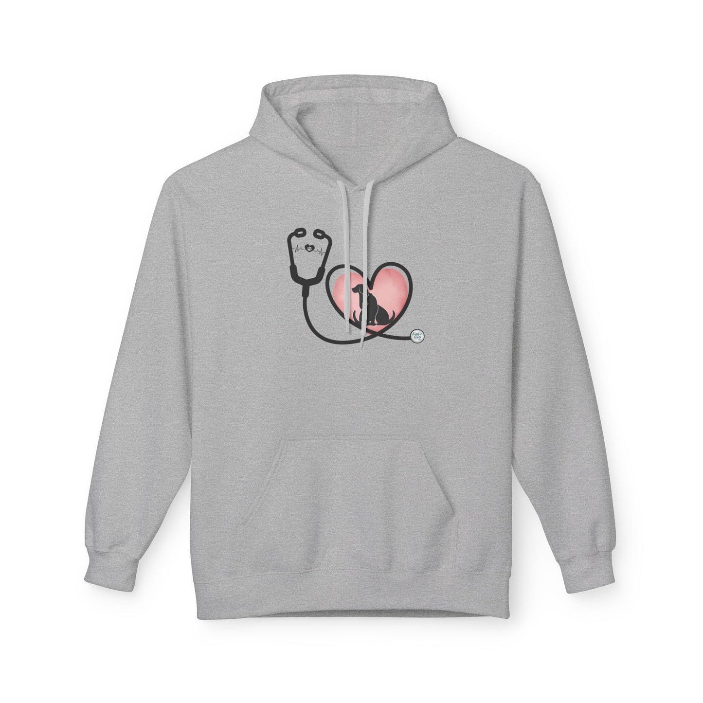 Hoodie (Adult) — Stethoscope Heart Animals