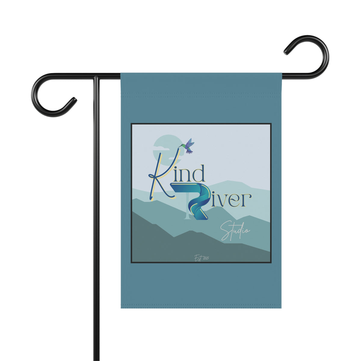 Kind River Studio Logo Garden Flag