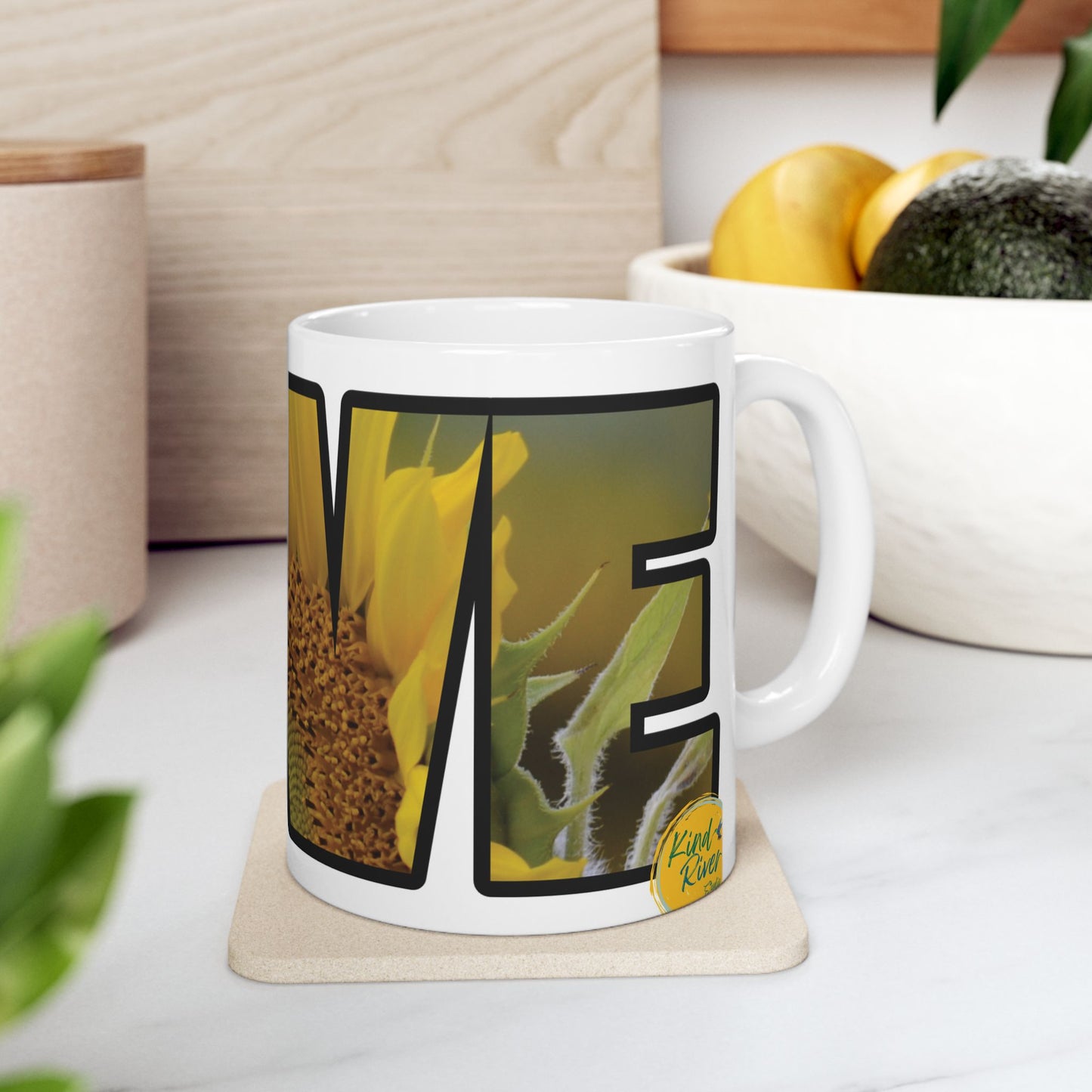 Mug - Ceramic (11 oz | 15 oz) - LOVE sunflower