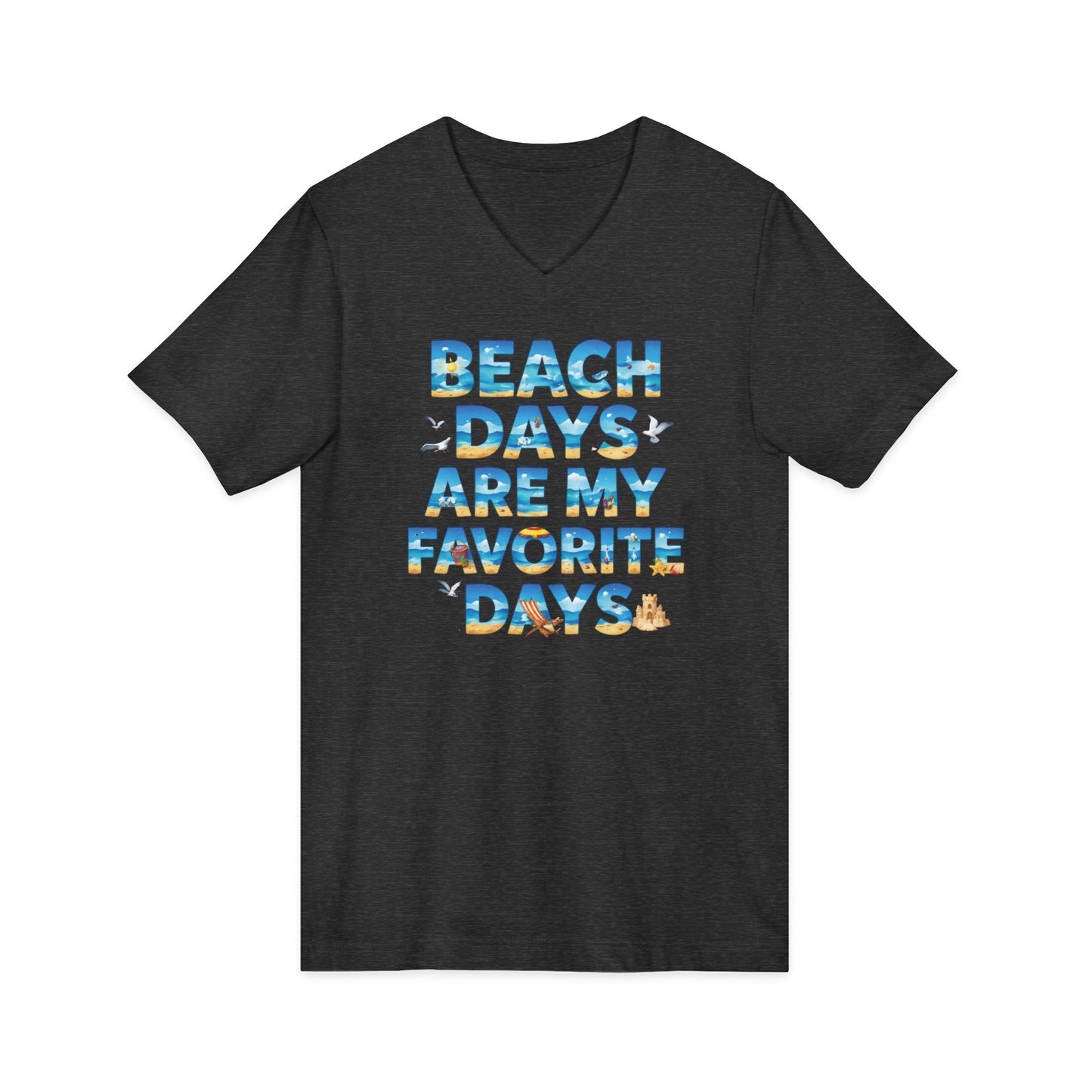 Beach Days V-Neck Tee (Adult)