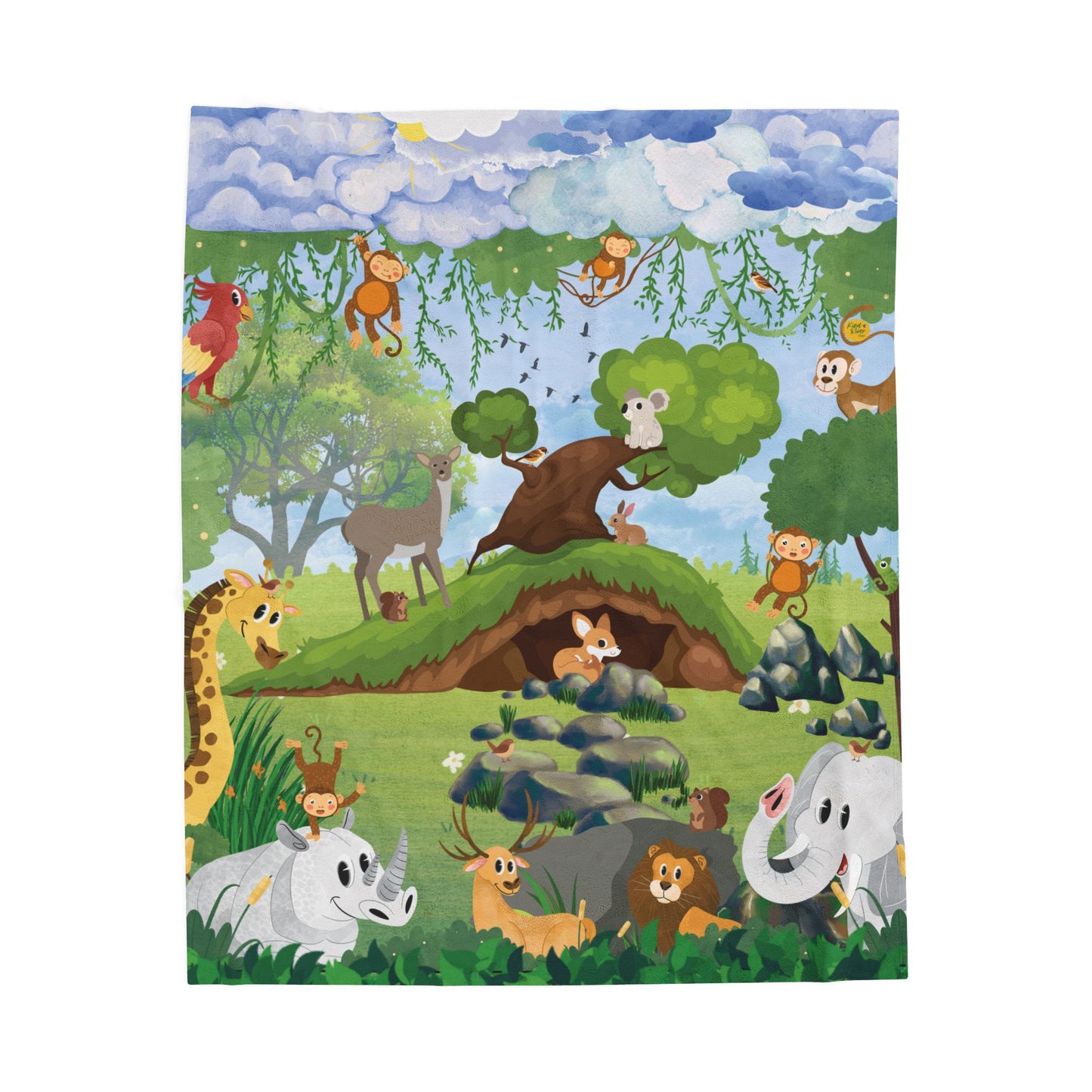 Blanket (Velveteen Plush) - What a Zoo!
