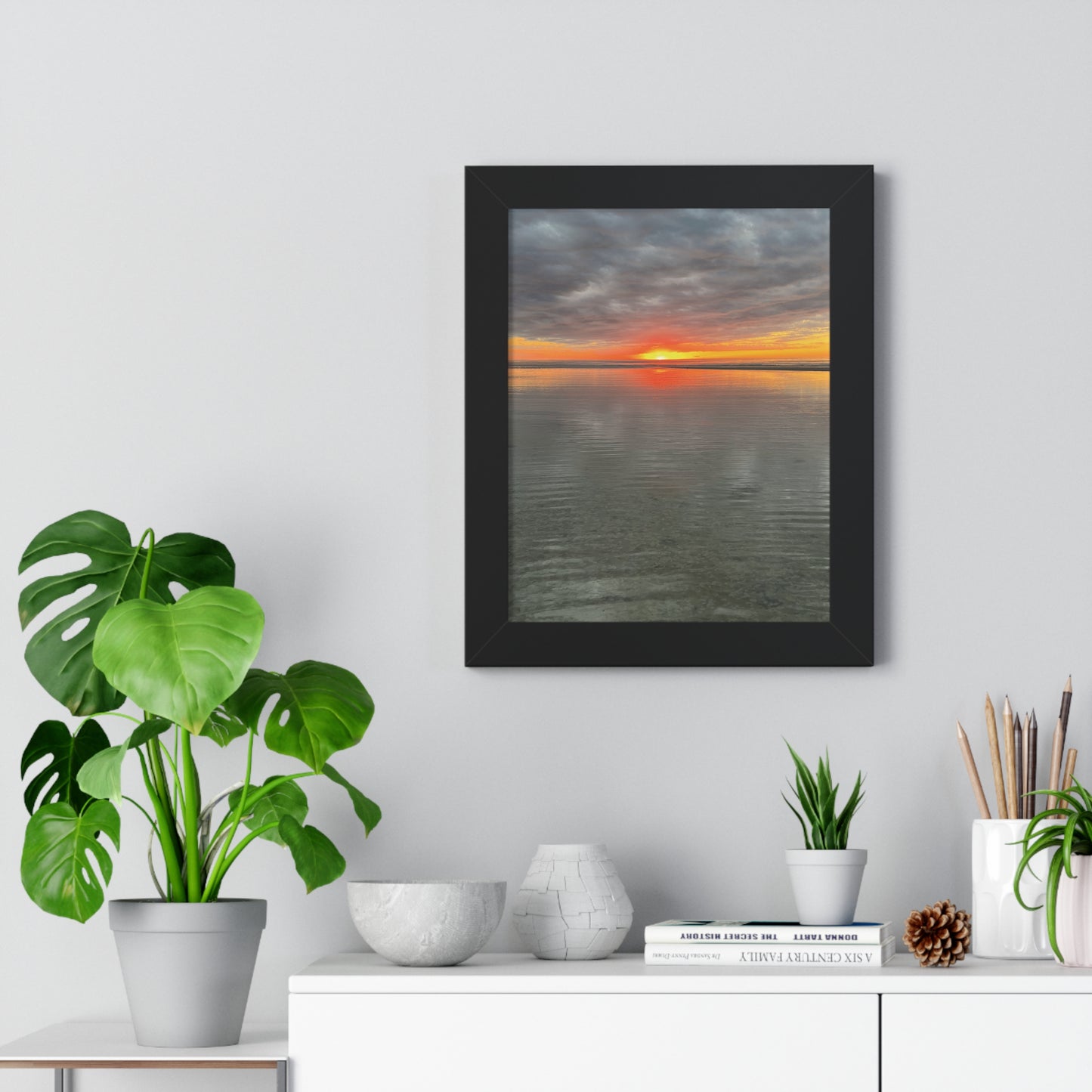 Serene Sunset Framed Poster