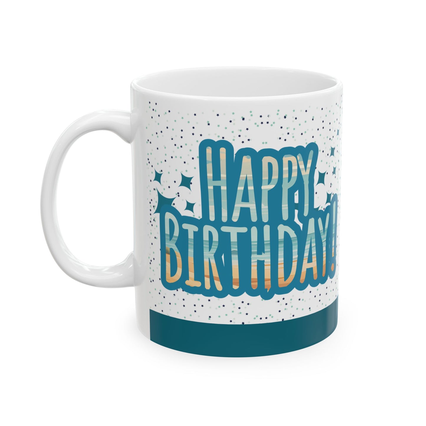 Mug - Ceramic (11 oz | 15 oz) - Happy Birthday beach