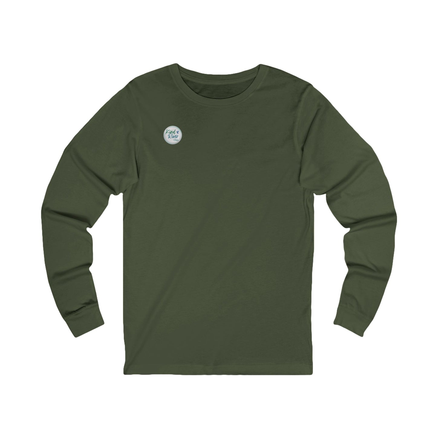 Tee - Long Sleeve (Adult) - Kind River Studio Button Logo