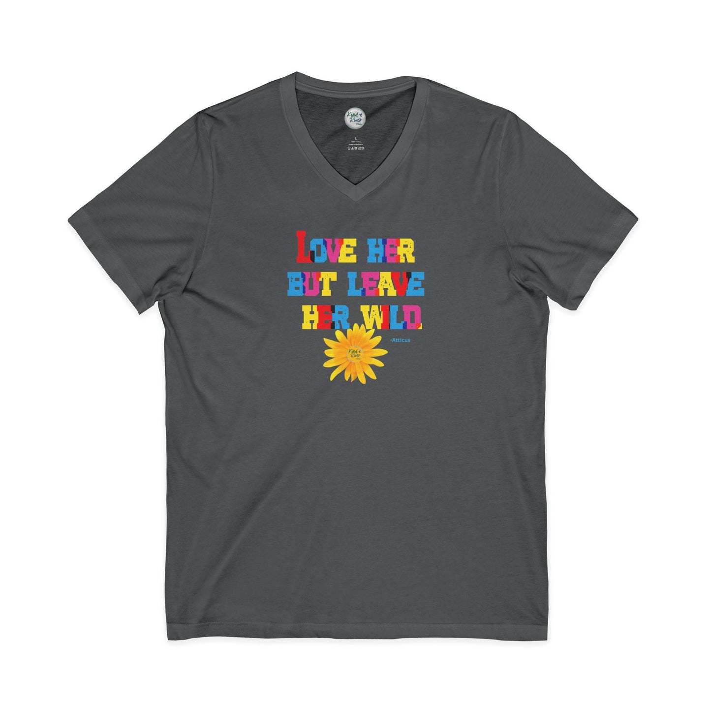 Leave Her Wild - V Neck Tee (Adult)