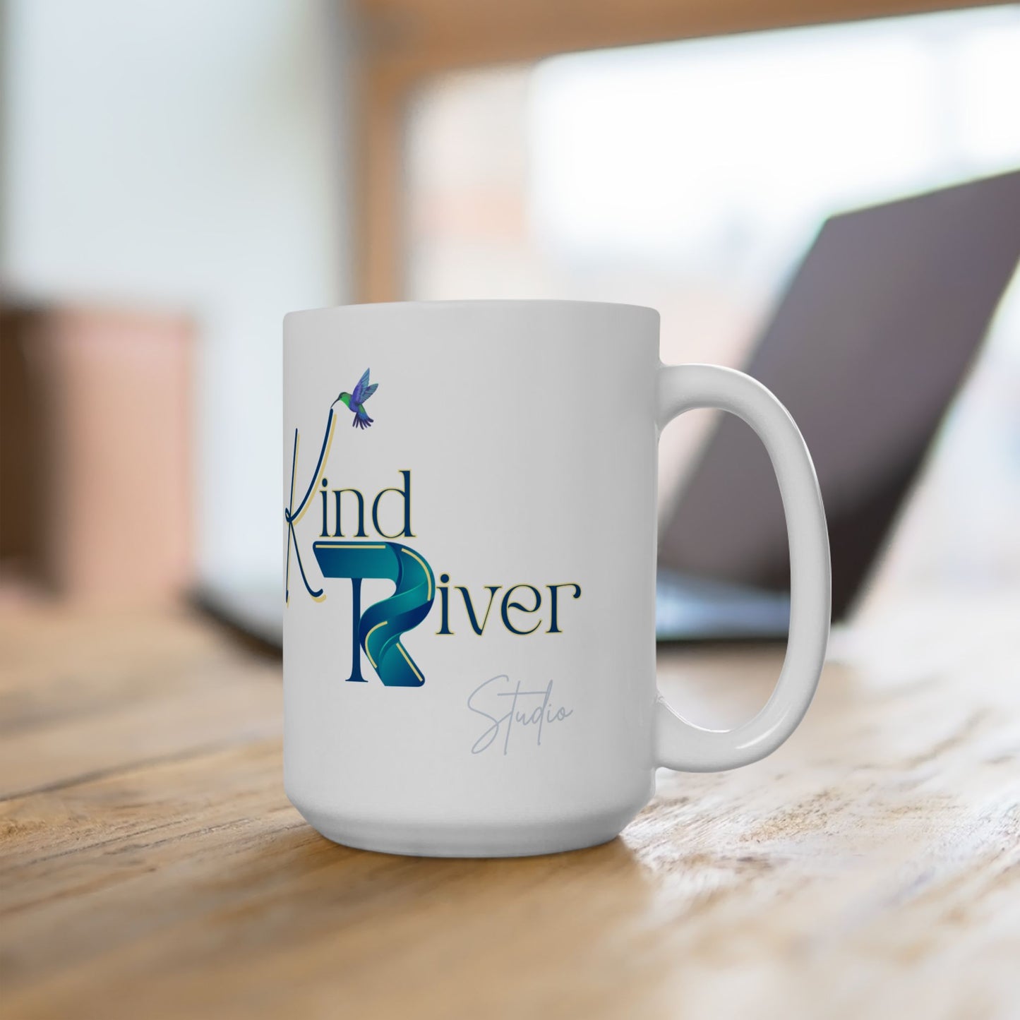 Mug - Ceramic (11 oz | 15 oz) - Kind River Studio Logo