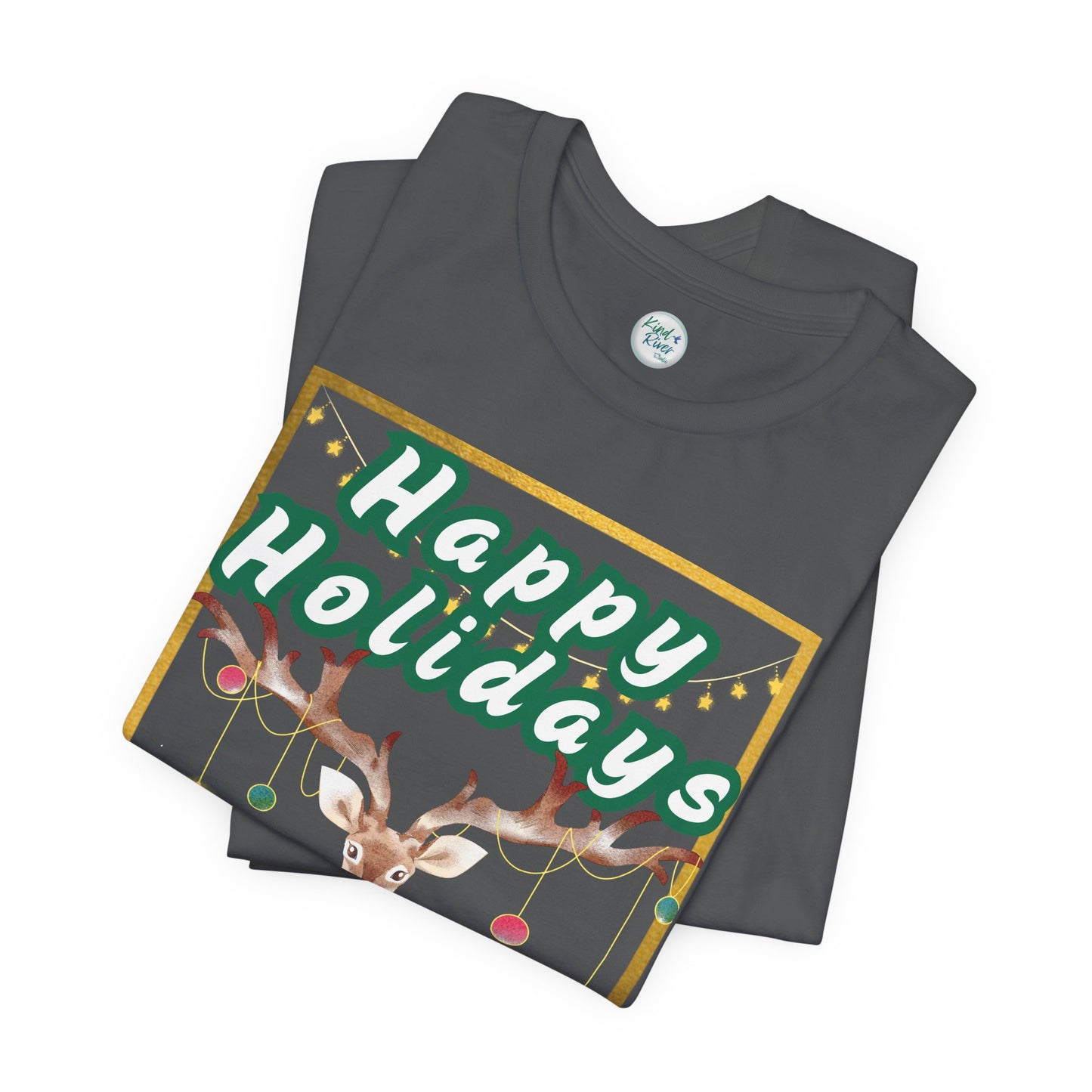 Tee - Short Sleeve (Adult) - Happy Holidays Deer