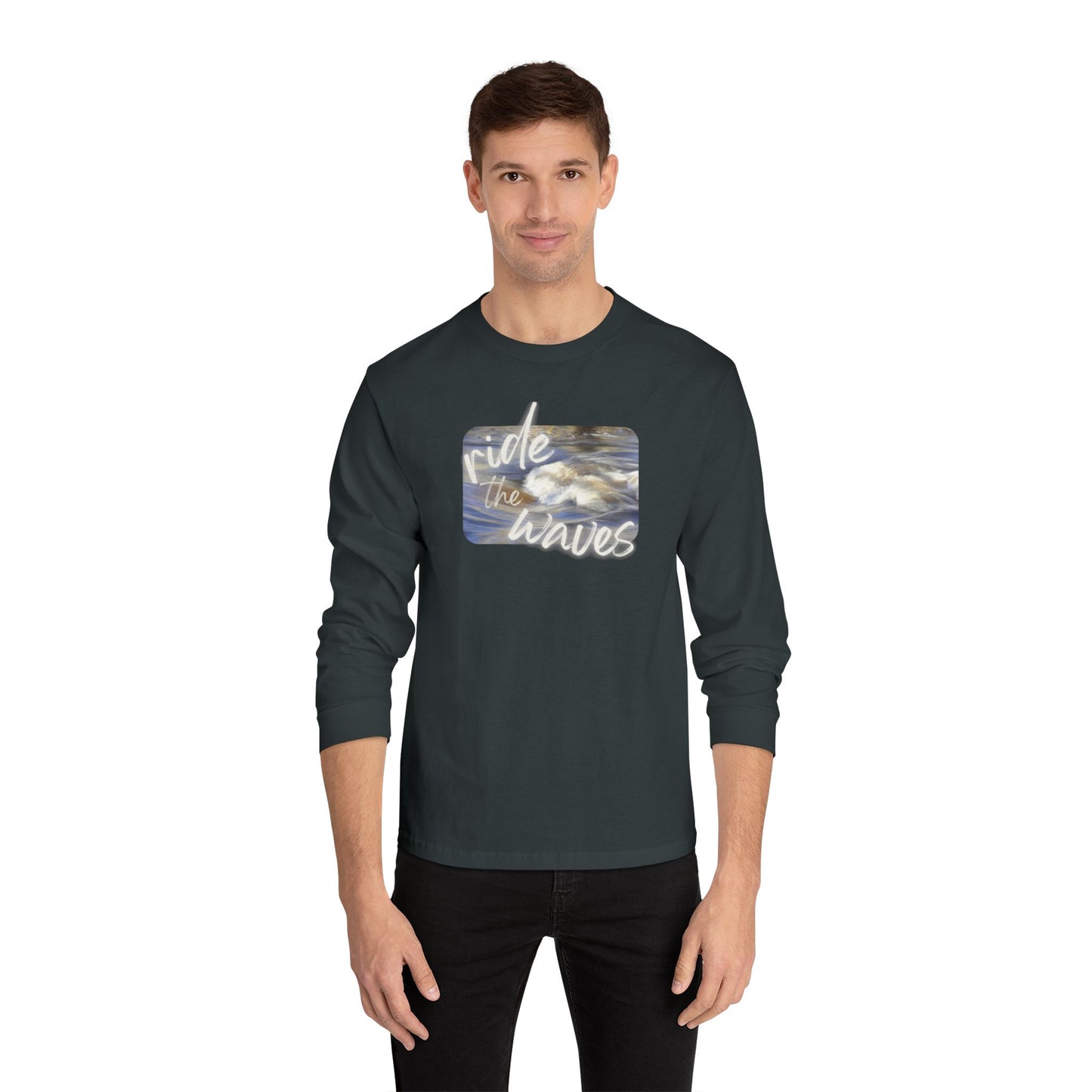 Tee - Long Sleeve (Adult) - Ride the Waves