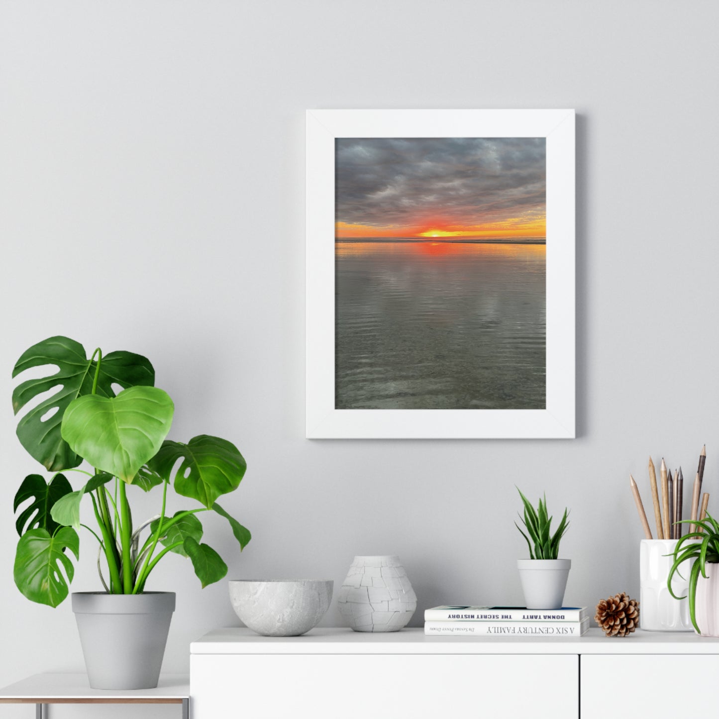 Serene Sunset Framed Poster
