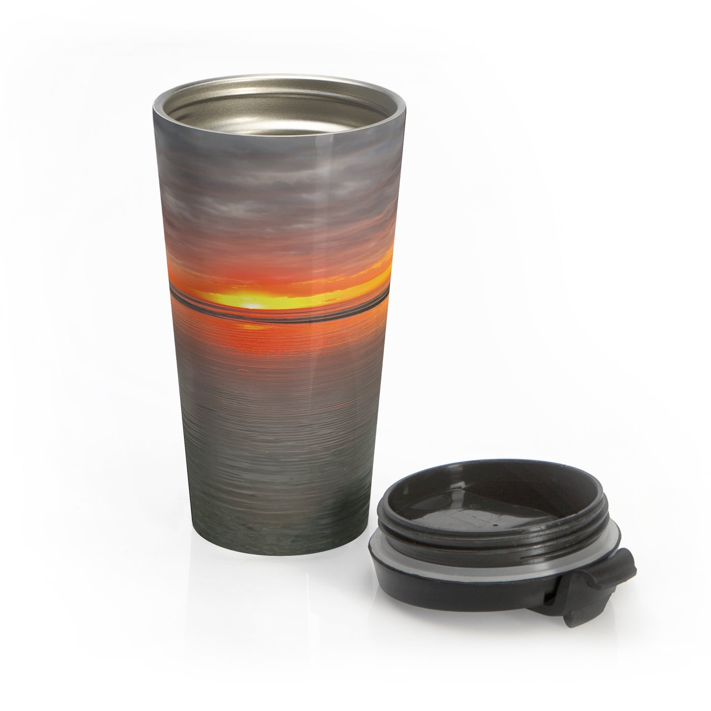 Sunset Reflection Travel Mug  (original photograph by Kind River Studio)