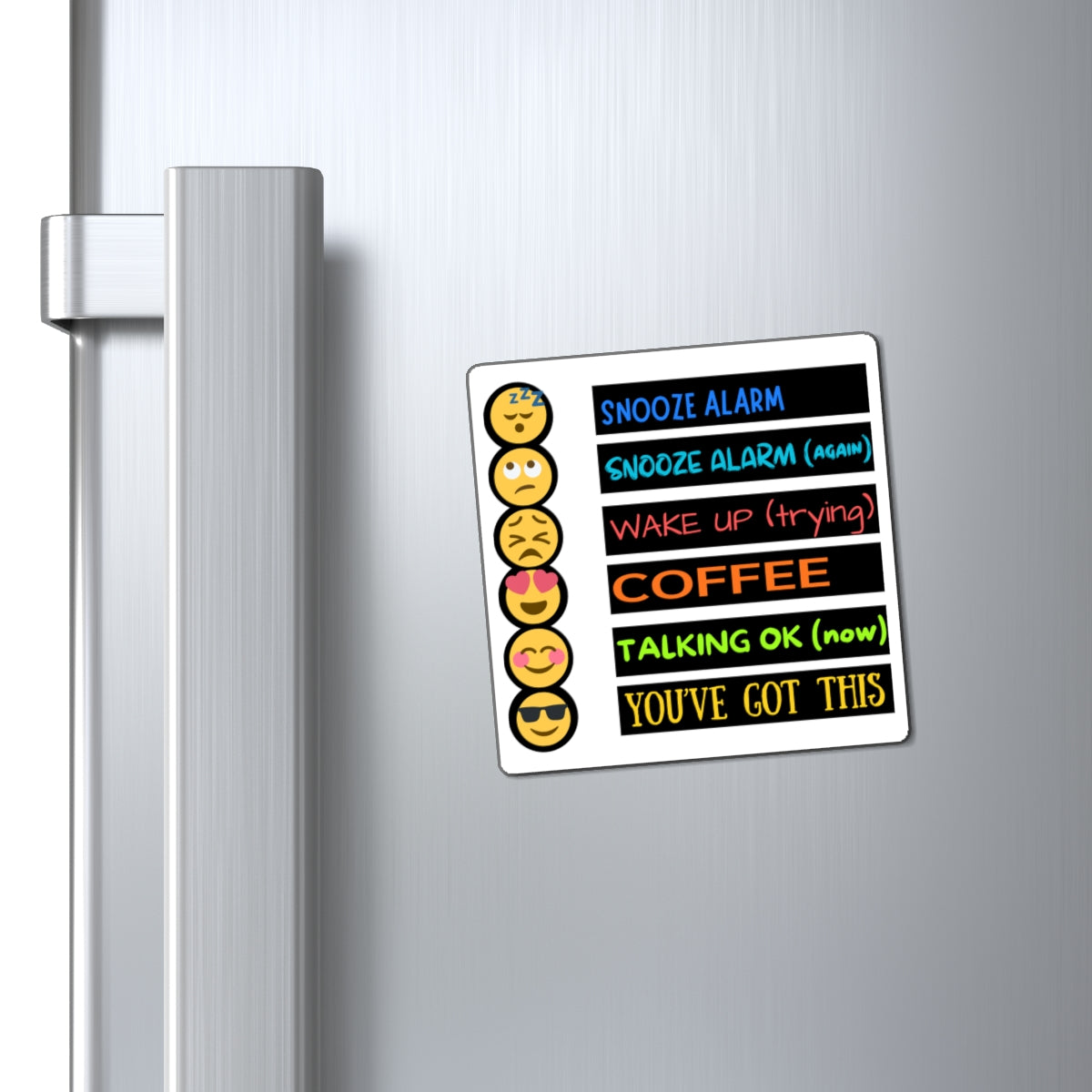 Magnet (Square | Flat) - Mornings Option 1