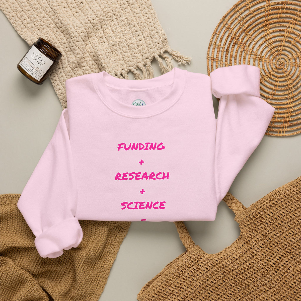 Breast Cancer Awareness Crewneck Sweatshirt (Adult) — "In Honor of My Loved One"